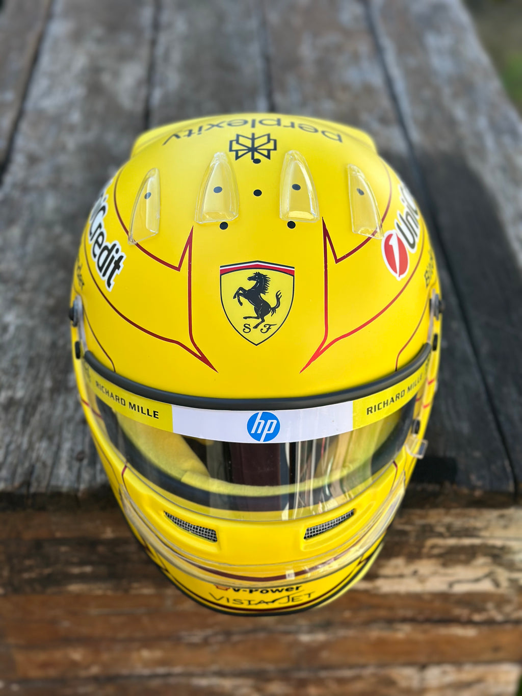 Lewis Hamilton 2026 Ferrari F1 Helmet Replica – Yellow Edition
