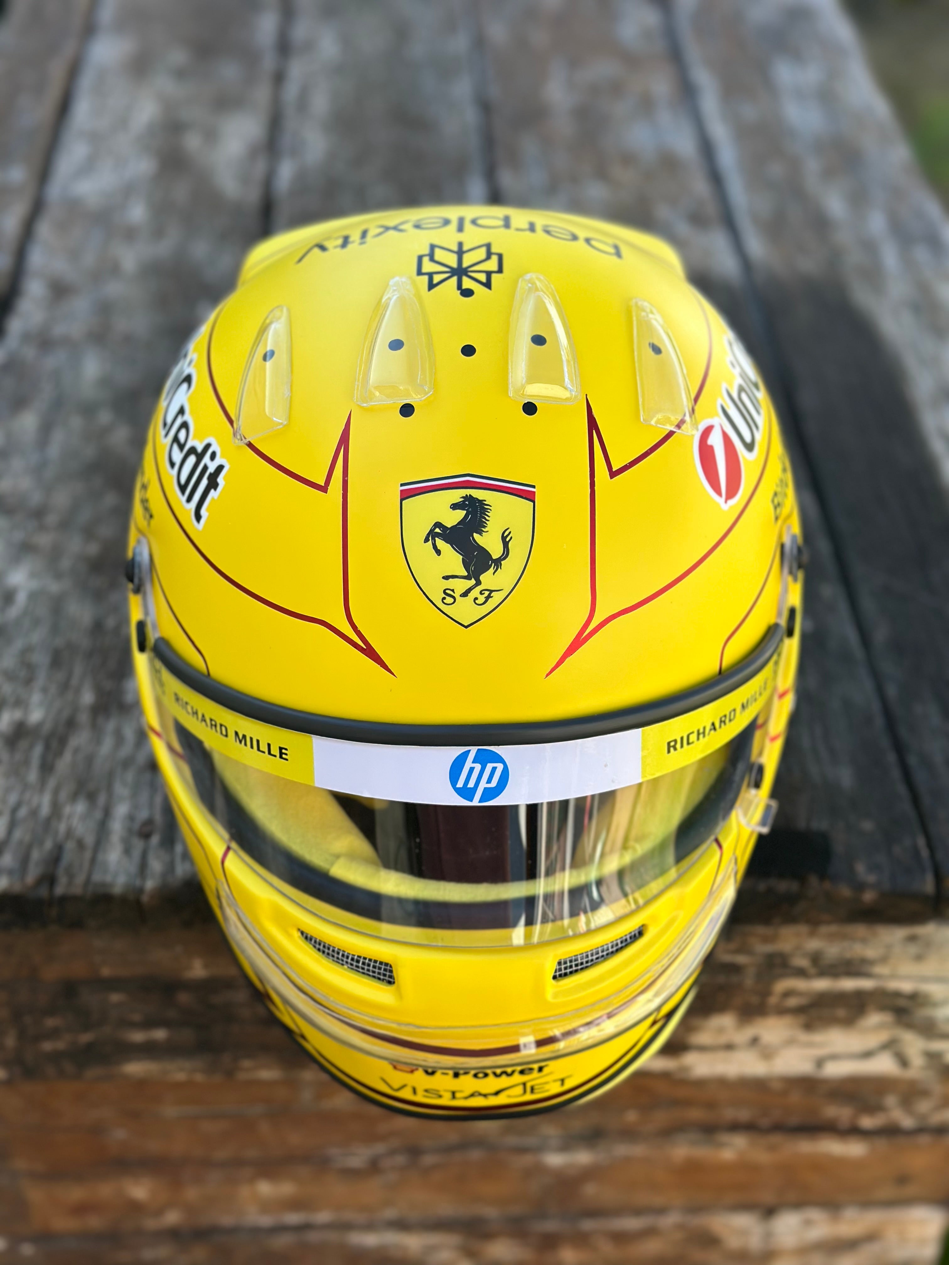 Lewis Hamilton 2026 Ferrari F1 Helmet Replica – Yellow Edition