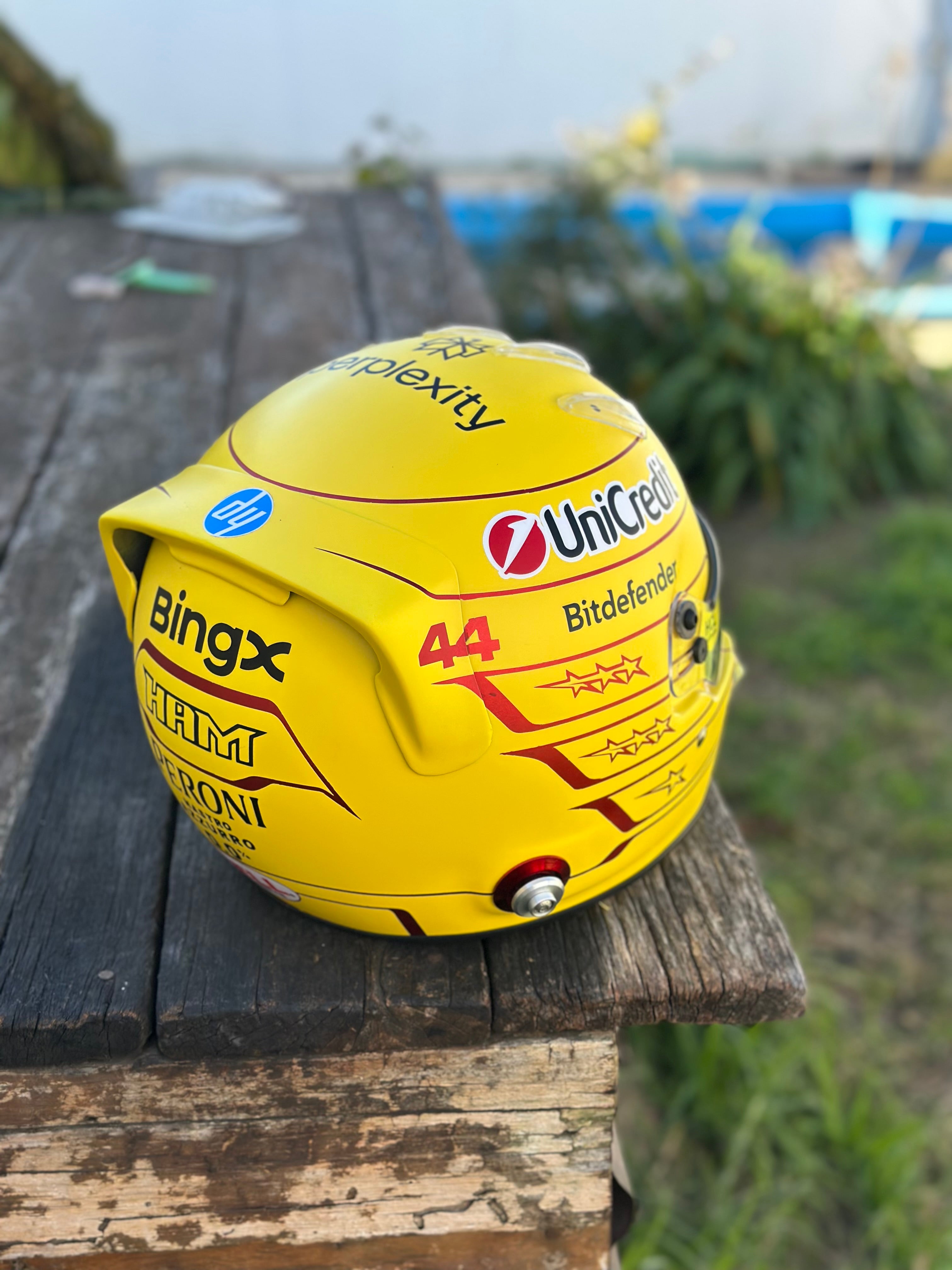 Lewis Hamilton 2026 Ferrari F1 Helmet Replica – Yellow Edition