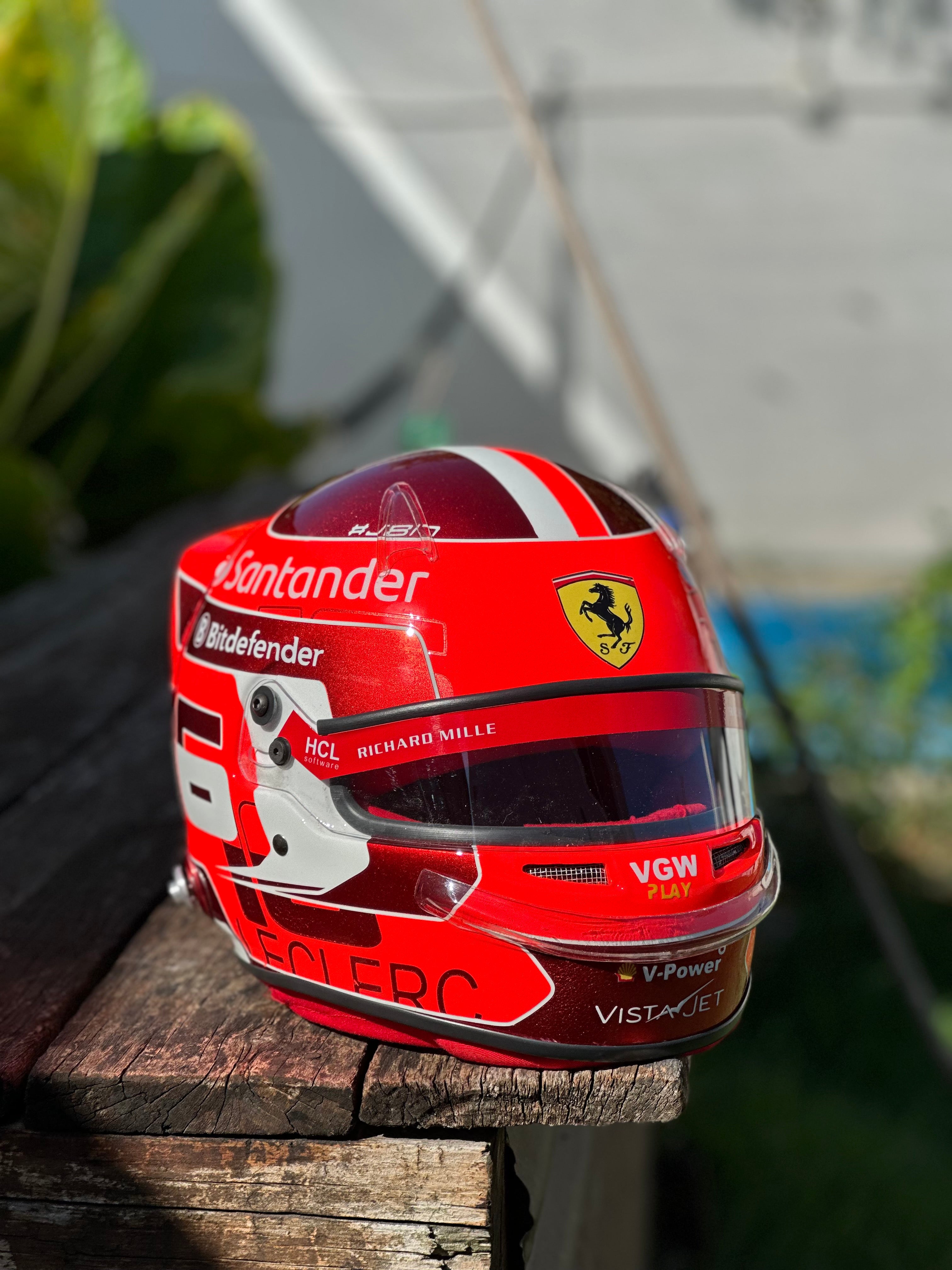 Charles Leclerc Ferrari F1 Helmet Replica – 2024 Season Edition