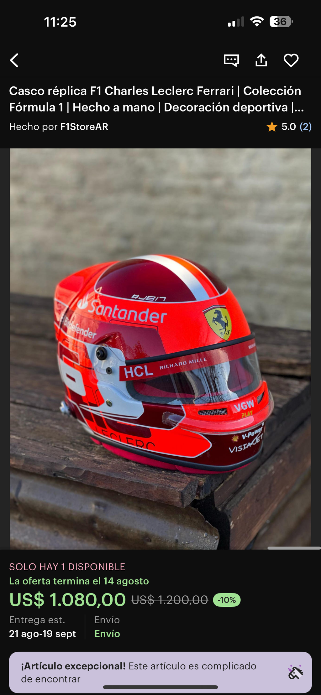 Charles Leclerc Ferrari F1 Helmet Replica – 2024 Season Edition