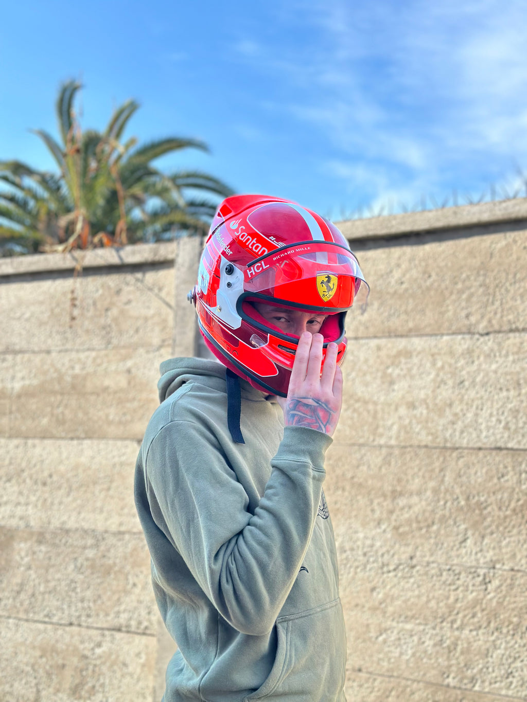 Charles Leclerc Ferrari F1 Helmet Replica – 2024 Season Edition