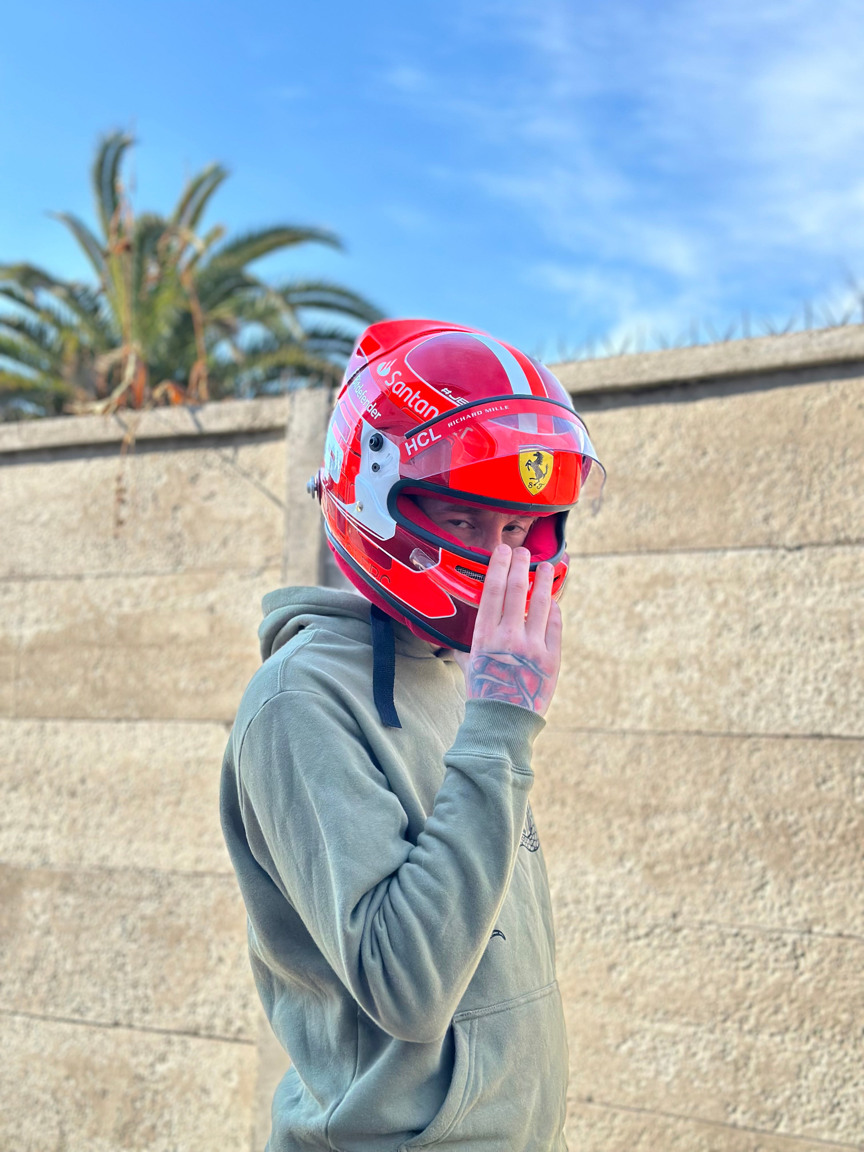 Charles Leclerc Ferrari F1 Helmet Replica – 2024 Season Edition