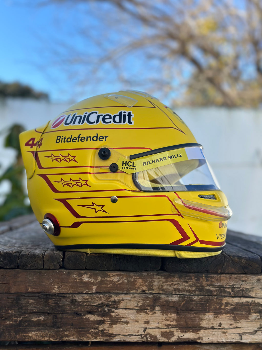 Lewis Hamilton 2026 Ferrari F1 Helmet Replica – Yellow Edition