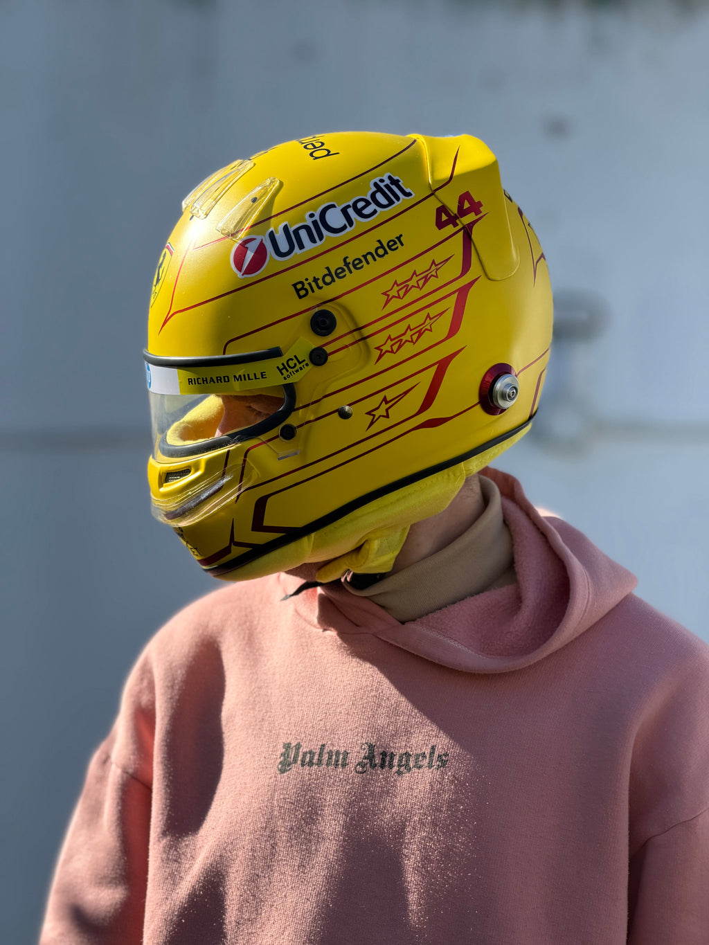 Lewis Hamilton 2026 Ferrari F1 Helmet Replica – Yellow Edition