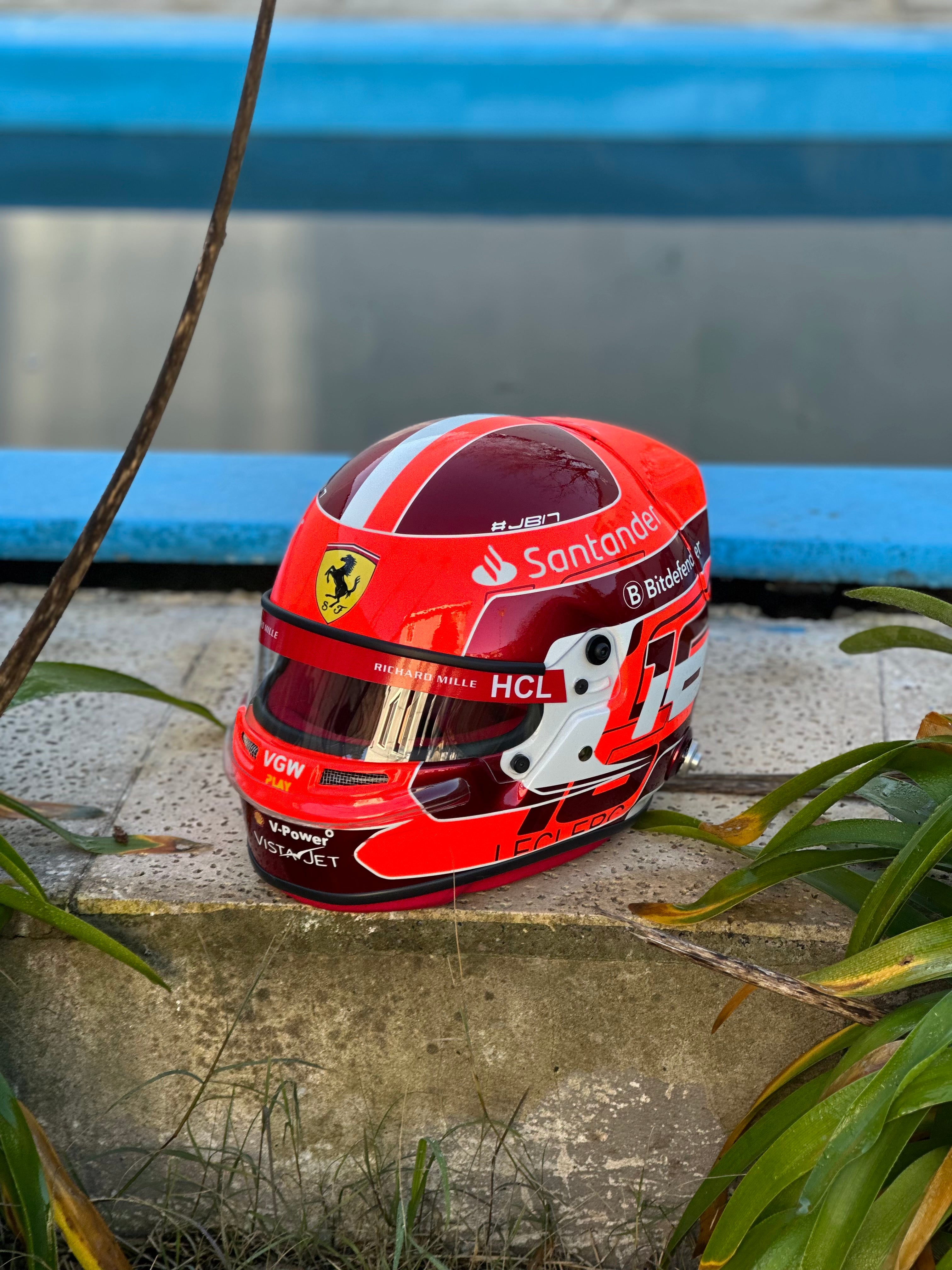 Charles Leclerc Ferrari F1 Helmet Replica – 2024 Season Edition
