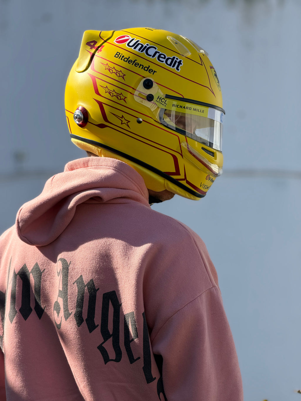 Lewis Hamilton 2026 Ferrari F1 Helmet Replica – Yellow Edition