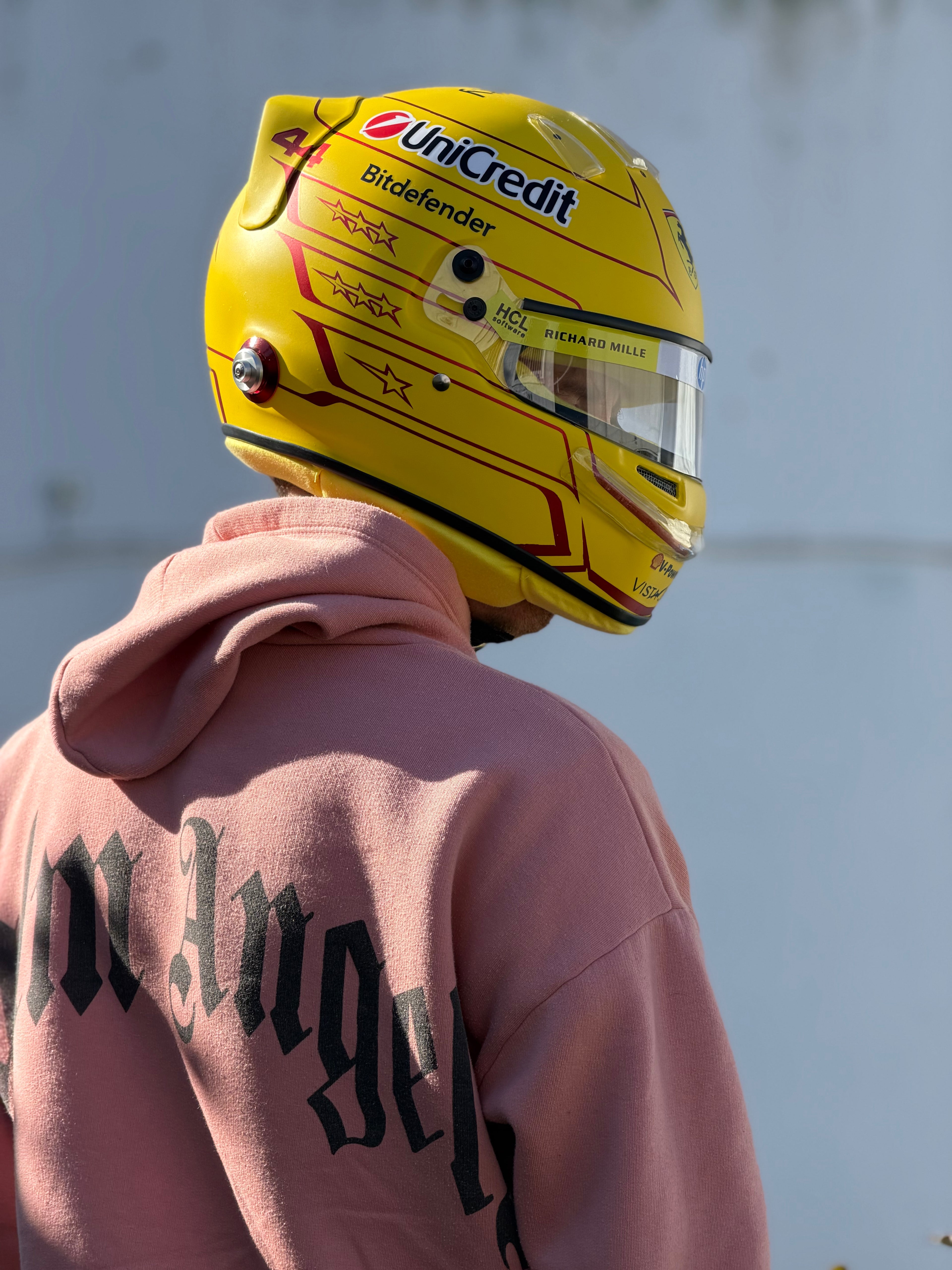 Lewis Hamilton 2026 Ferrari F1 Helmet Replica – Yellow Edition