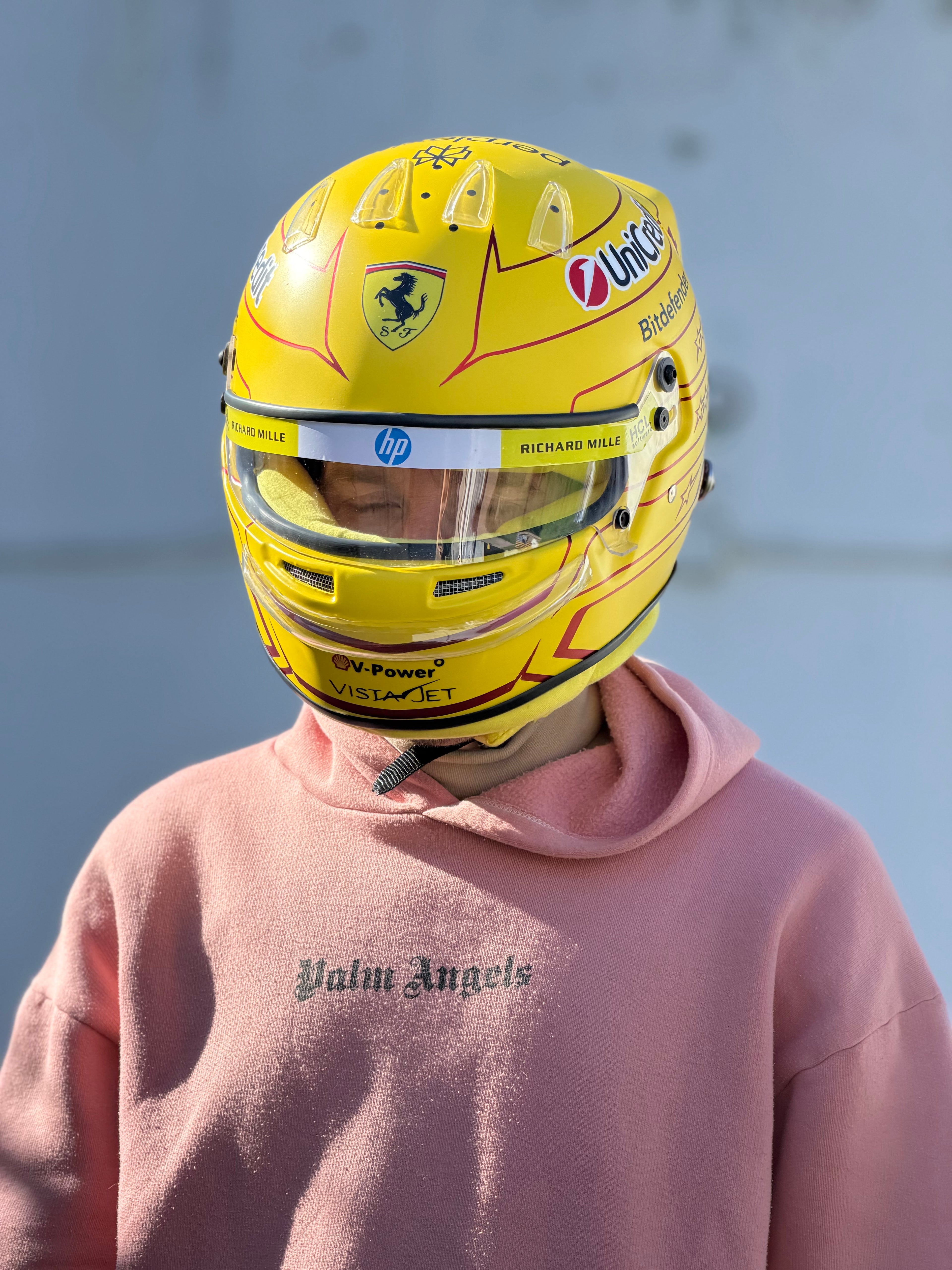 Lewis Hamilton 2026 Ferrari F1 Helmet Replica – Yellow Edition