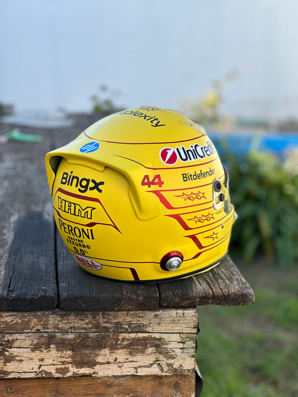 Lewis Hamilton 2026 Ferrari F1 Helmet Replica – Yellow Edition