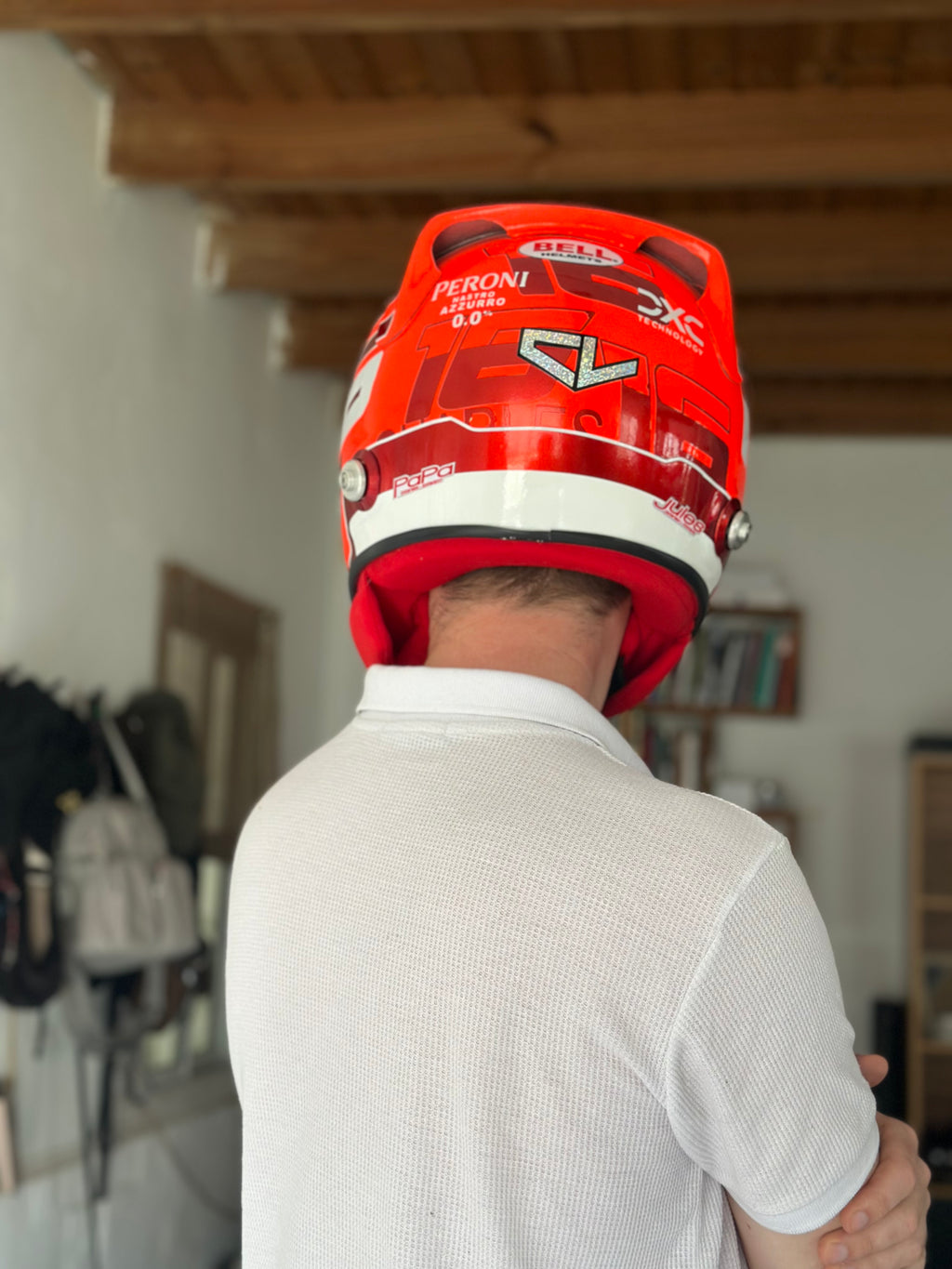 Charles Leclerc Ferrari F1 Helmet Replica – 2024 Season Edition