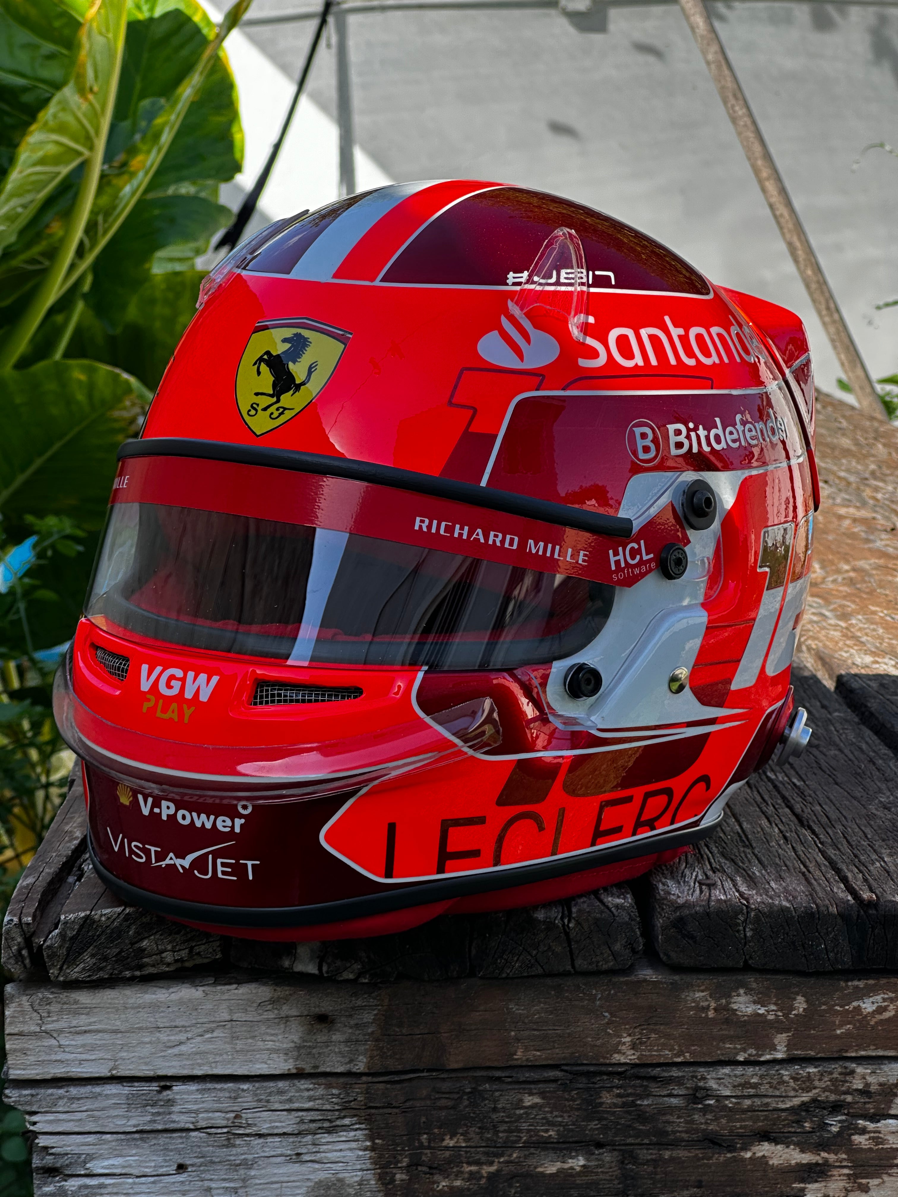 Charles Leclerc Ferrari F1 Helmet Replica – 2024 Season Edition