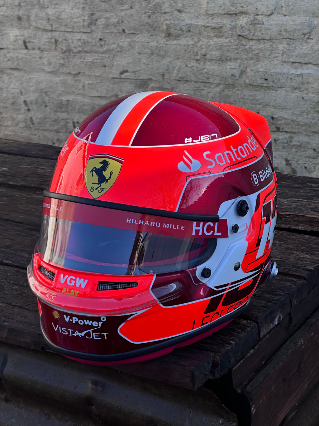 Charles Leclerc Ferrari F1 Helmet Replica – 2024 Season Edition