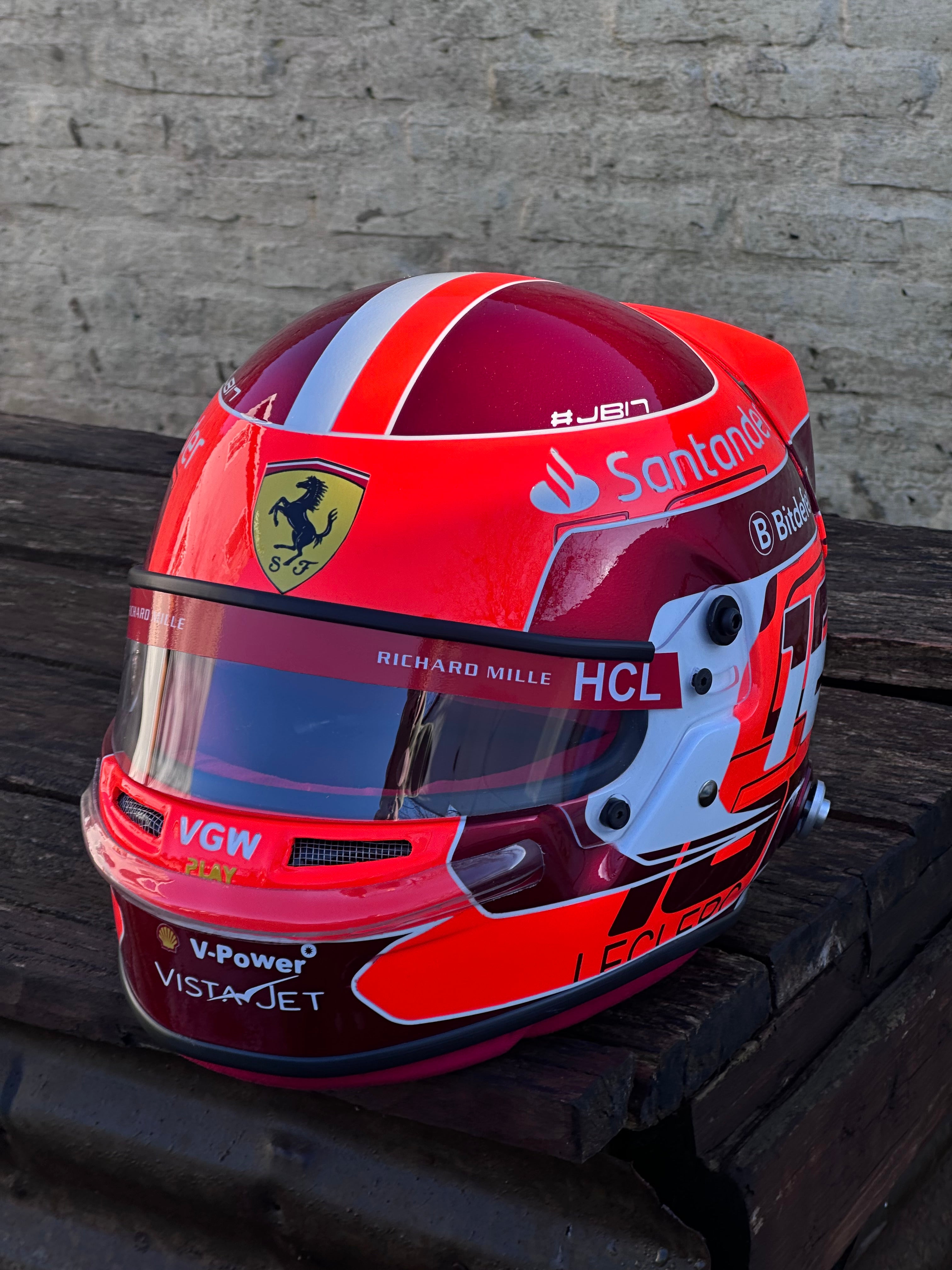 Charles Leclerc Ferrari F1 Helmet Replica – 2024 Season Edition