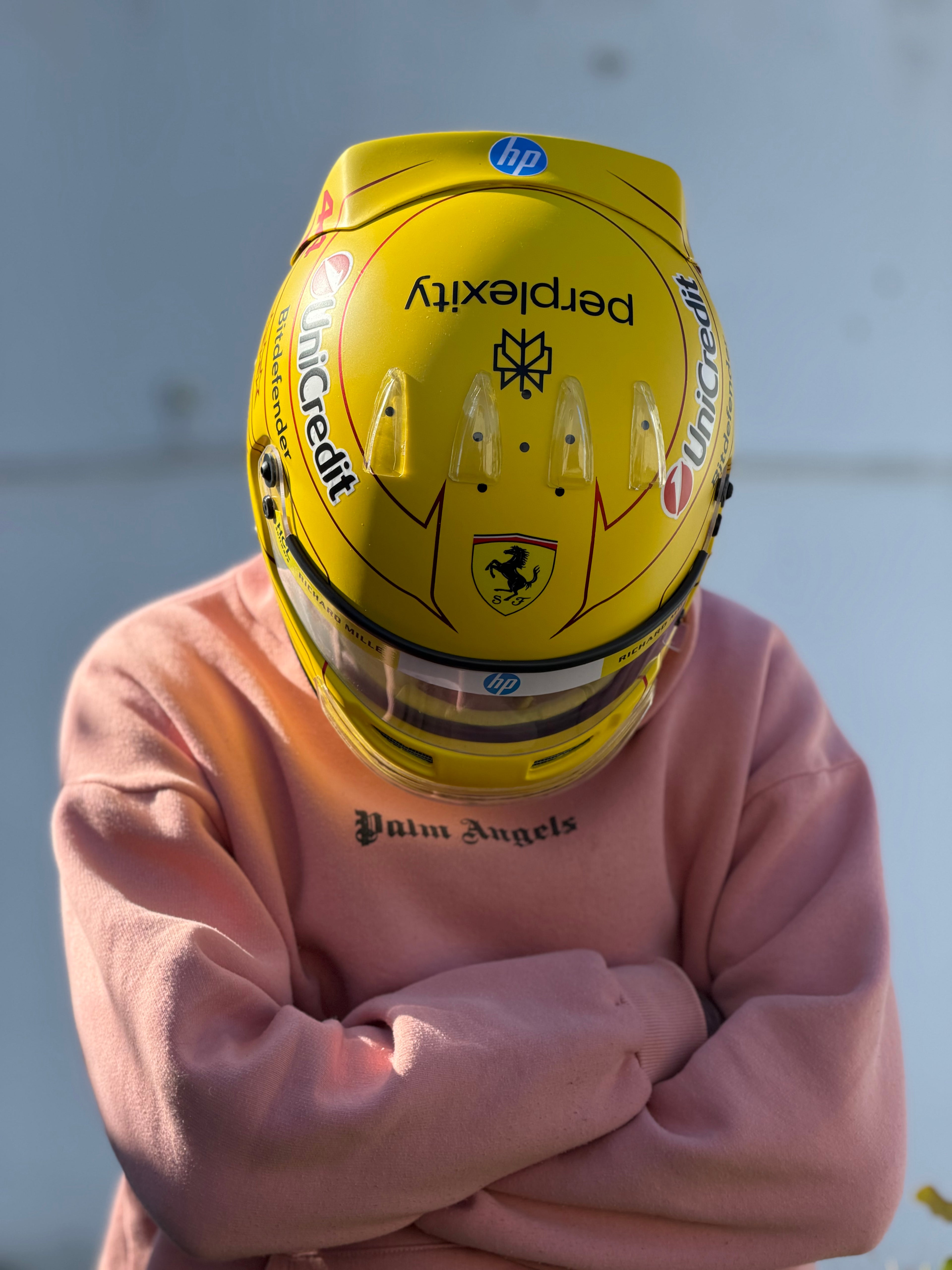 Lewis Hamilton 2026 Ferrari F1 Helmet Replica – Yellow Edition