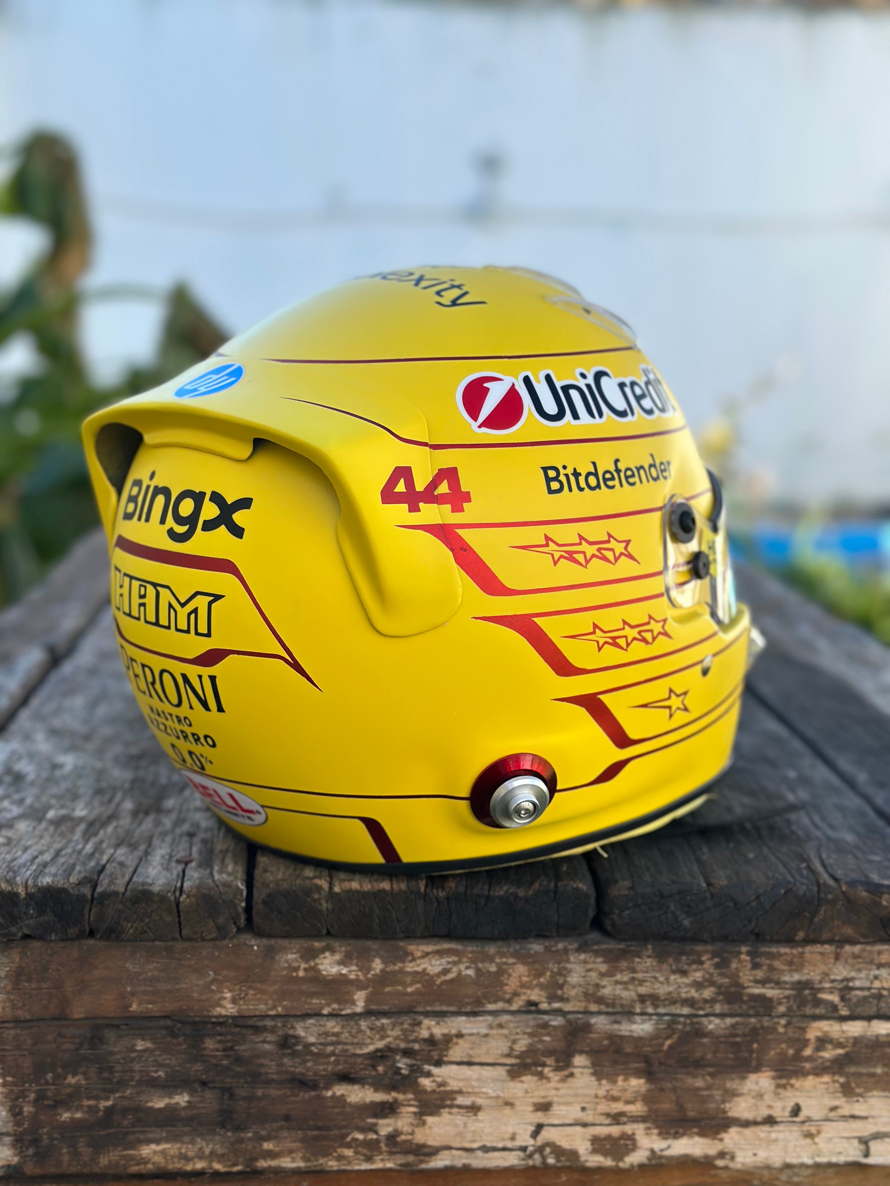 Lewis Hamilton 2026 Ferrari F1 Helmet Replica – Yellow Edition