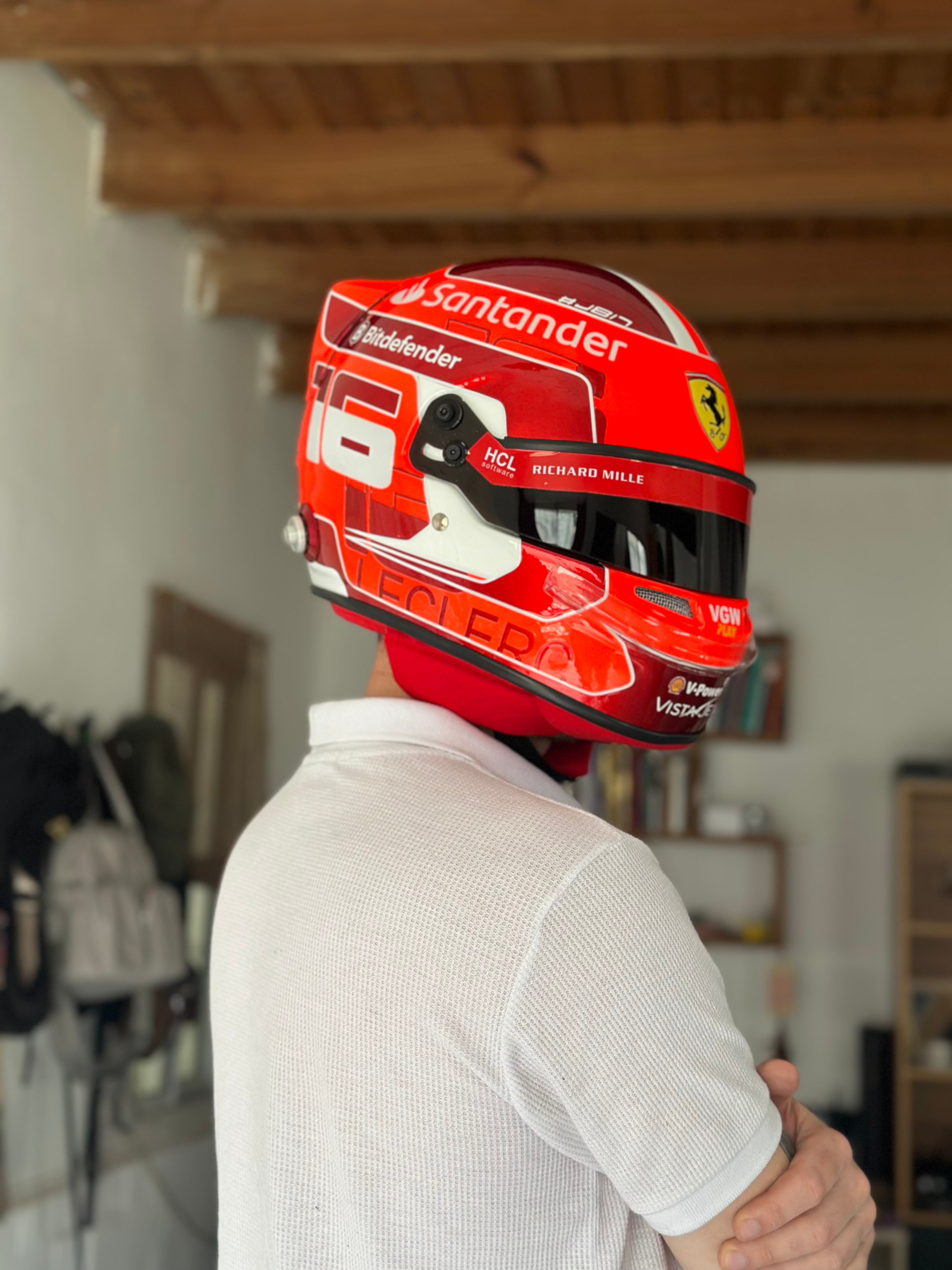 Charles Leclerc Ferrari F1 Helmet Replica – 2024 Season Edition