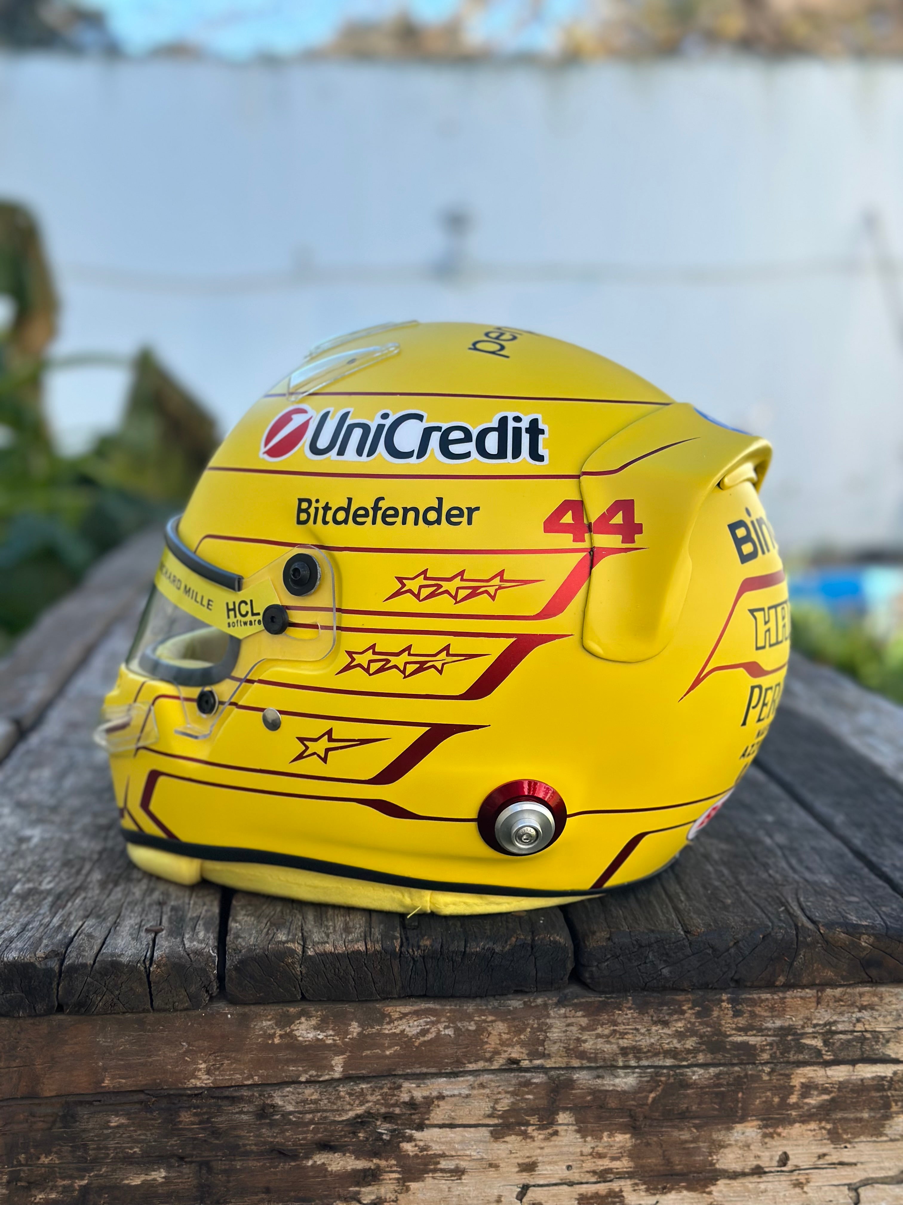 Lewis Hamilton 2026 Ferrari F1 Helmet Replica – Yellow Edition
