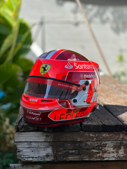 Charles Leclerc Ferrari F1 Helmet Replica – 2024 Season Edition
