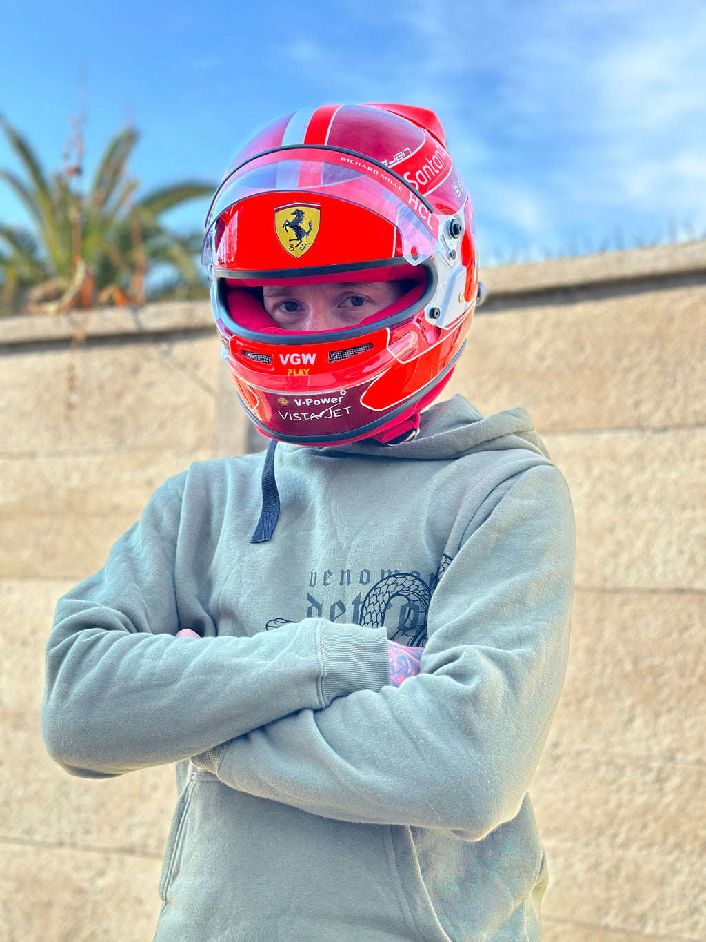 Charles Leclerc Ferrari F1 Helmet Replica – 2024 Season Edition