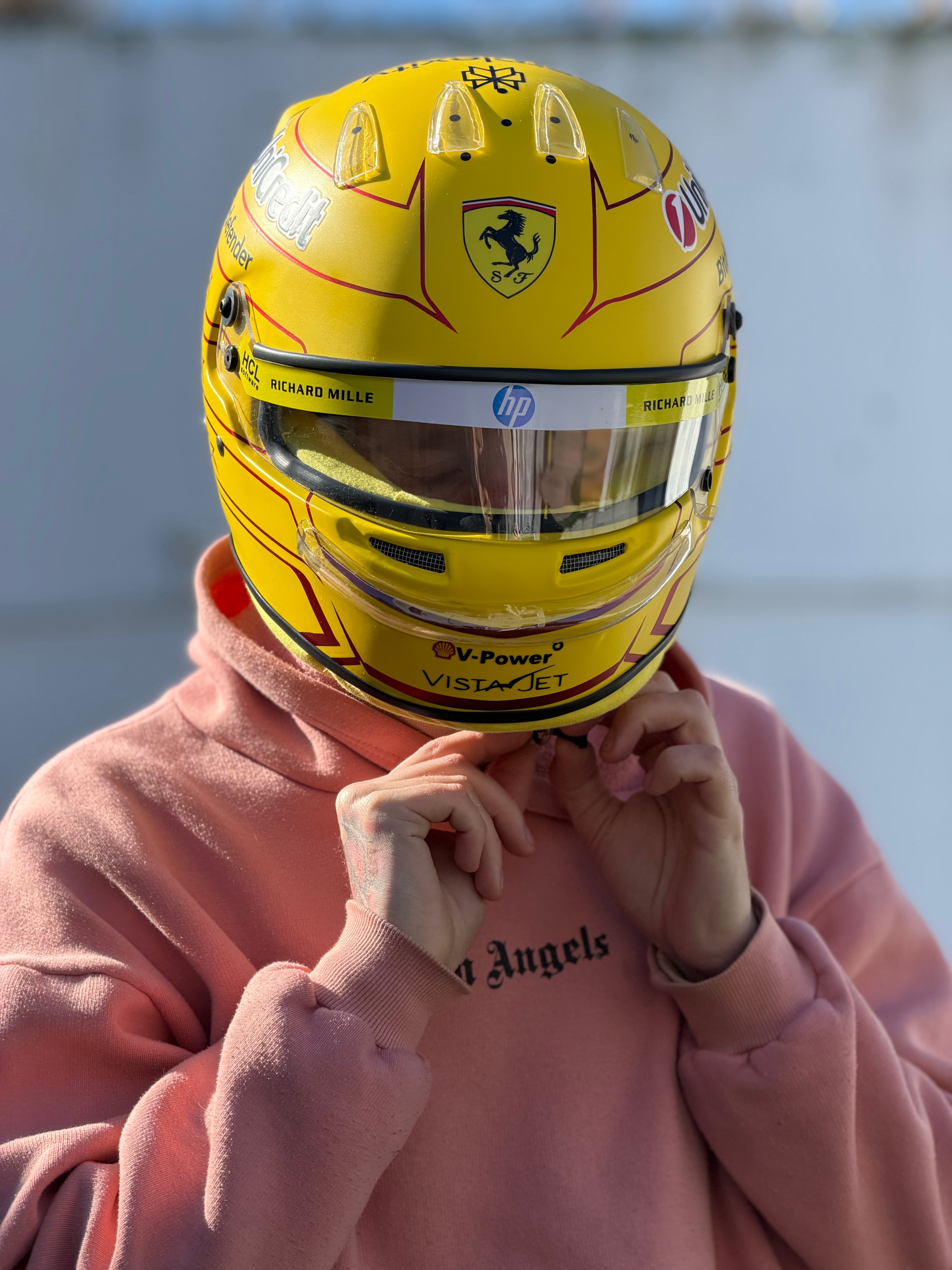 Lewis Hamilton 2026 Ferrari F1 Helmet Replica – Yellow Edition