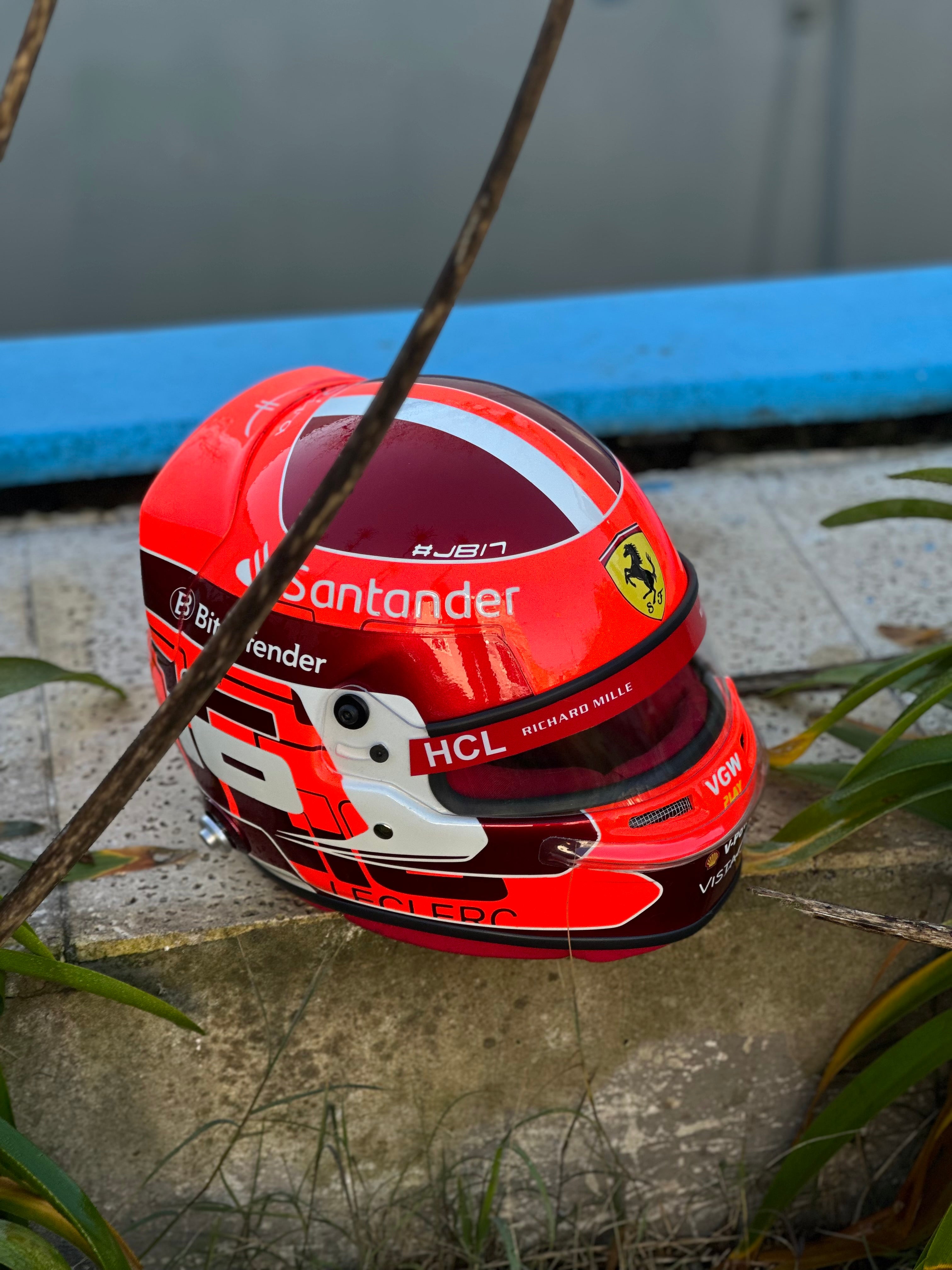 Charles Leclerc Ferrari F1 Helmet Replica – 2024 Season Edition