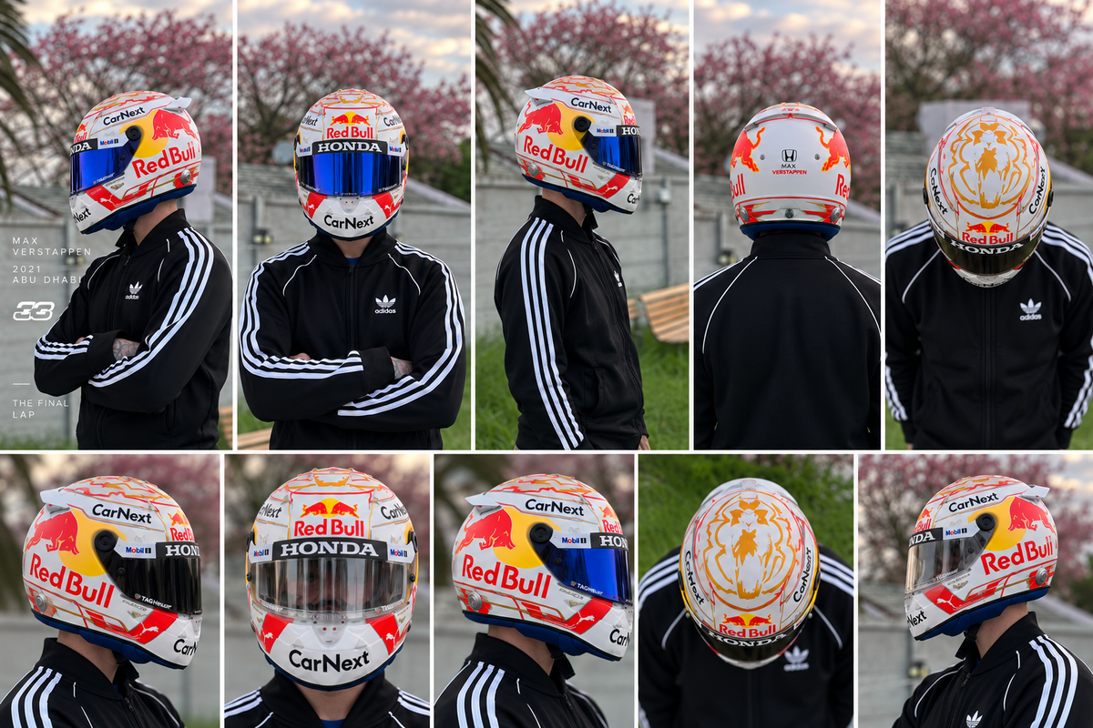 Max Verstappen Abu Dhabi 2021 Helmet – Full Size 1:1 Replica