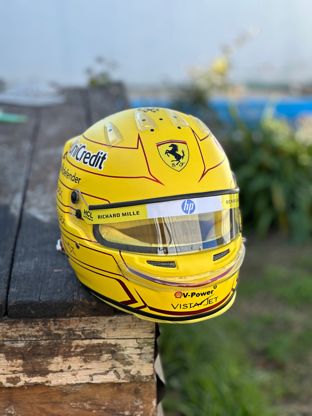 Lewis Hamilton 2026 Ferrari F1 Helmet Replica – Yellow Edition