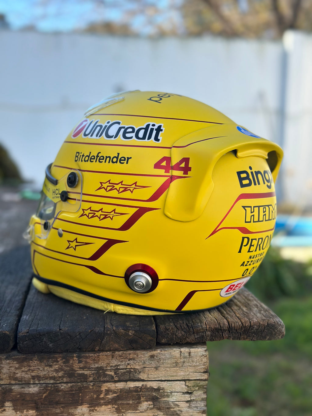 Lewis Hamilton 2026 Ferrari F1 Helmet Replica – Yellow Edition