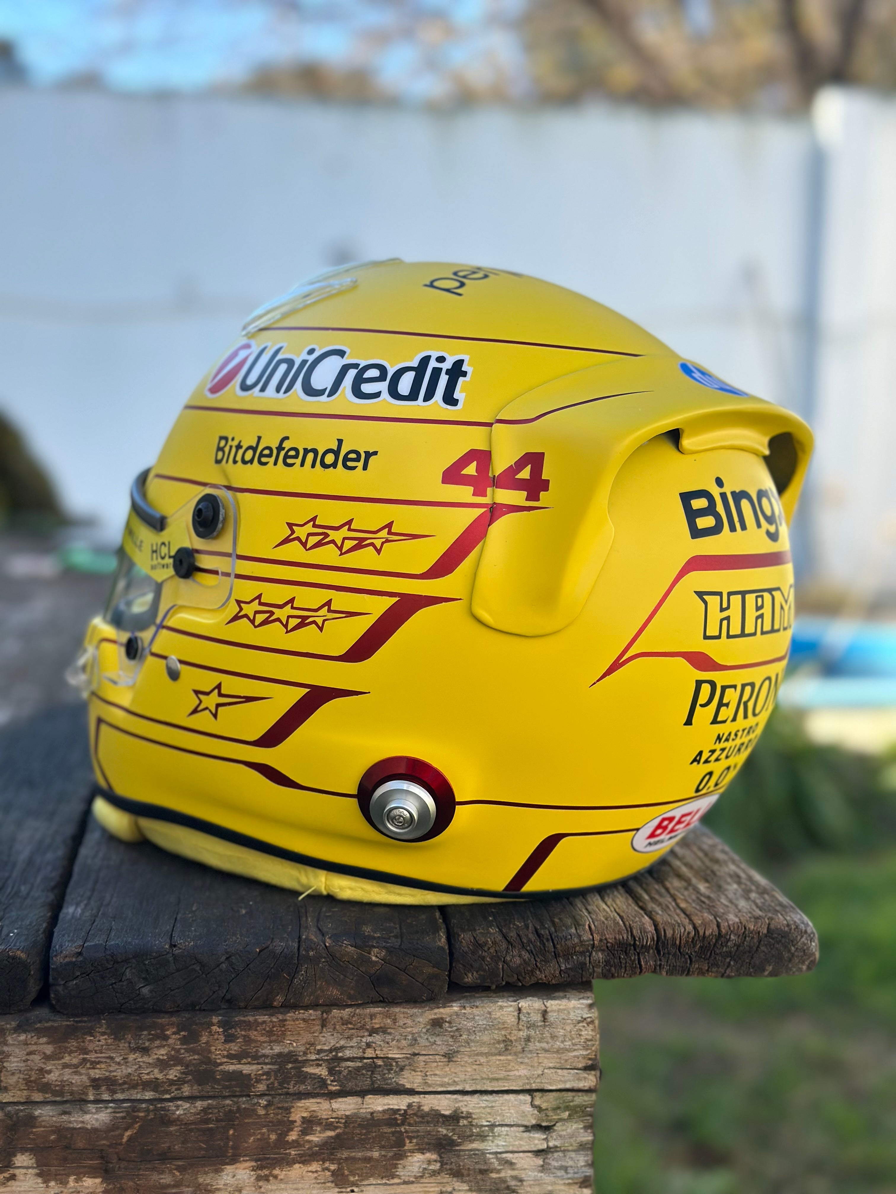 Lewis Hamilton 2026 Ferrari F1 Helmet Replica – Yellow Edition