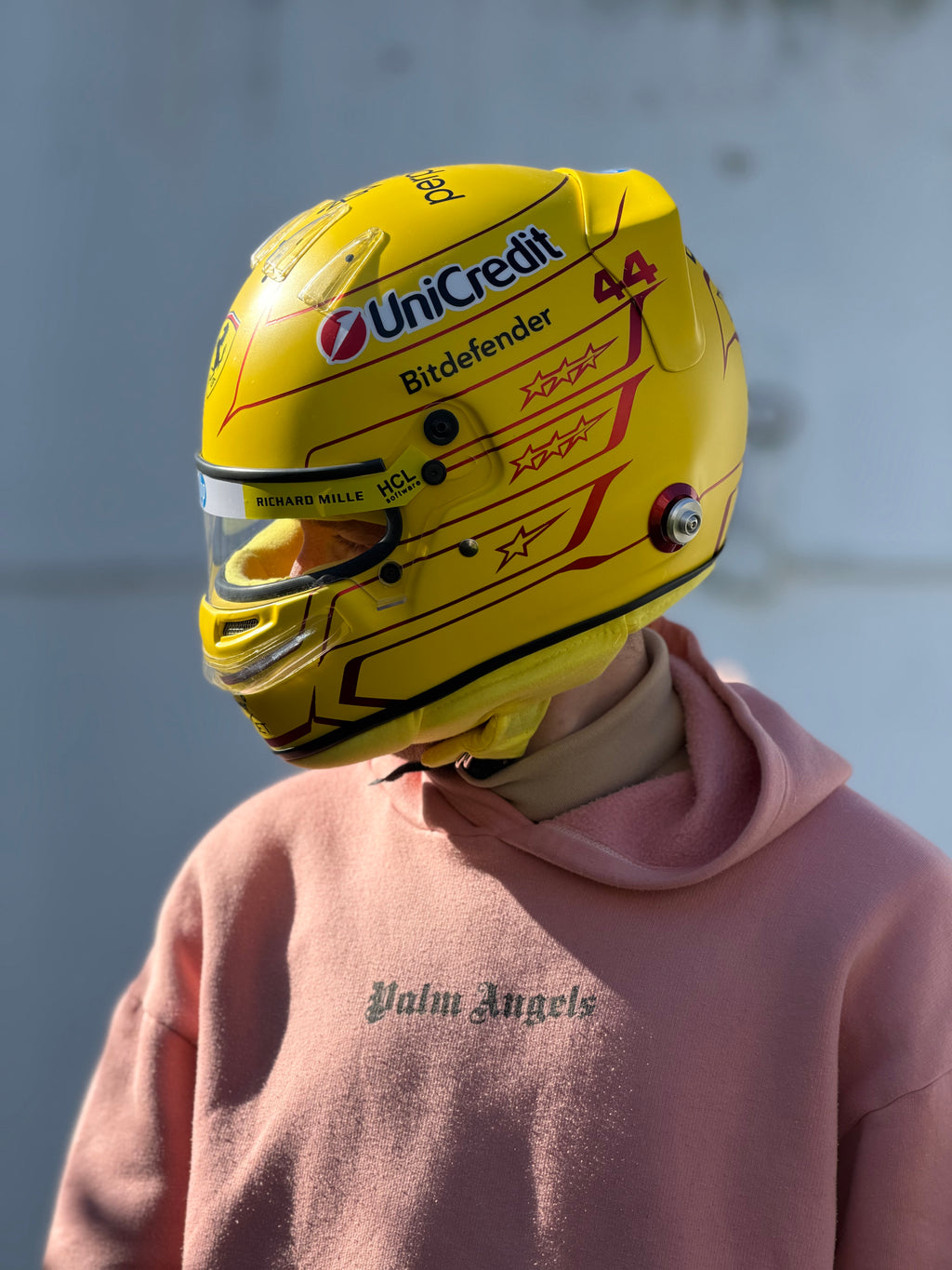 Lewis Hamilton 2026 Ferrari F1 Helmet Replica – Yellow Edition