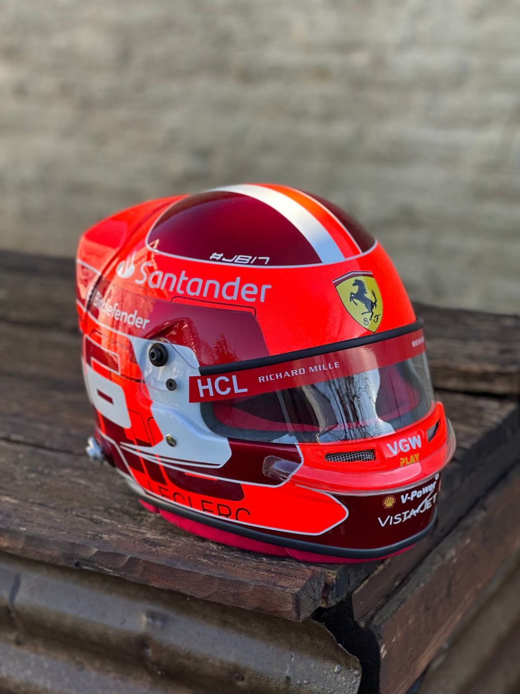 Charles Leclerc Ferrari F1 Helmet Replica – 2024 Season Edition