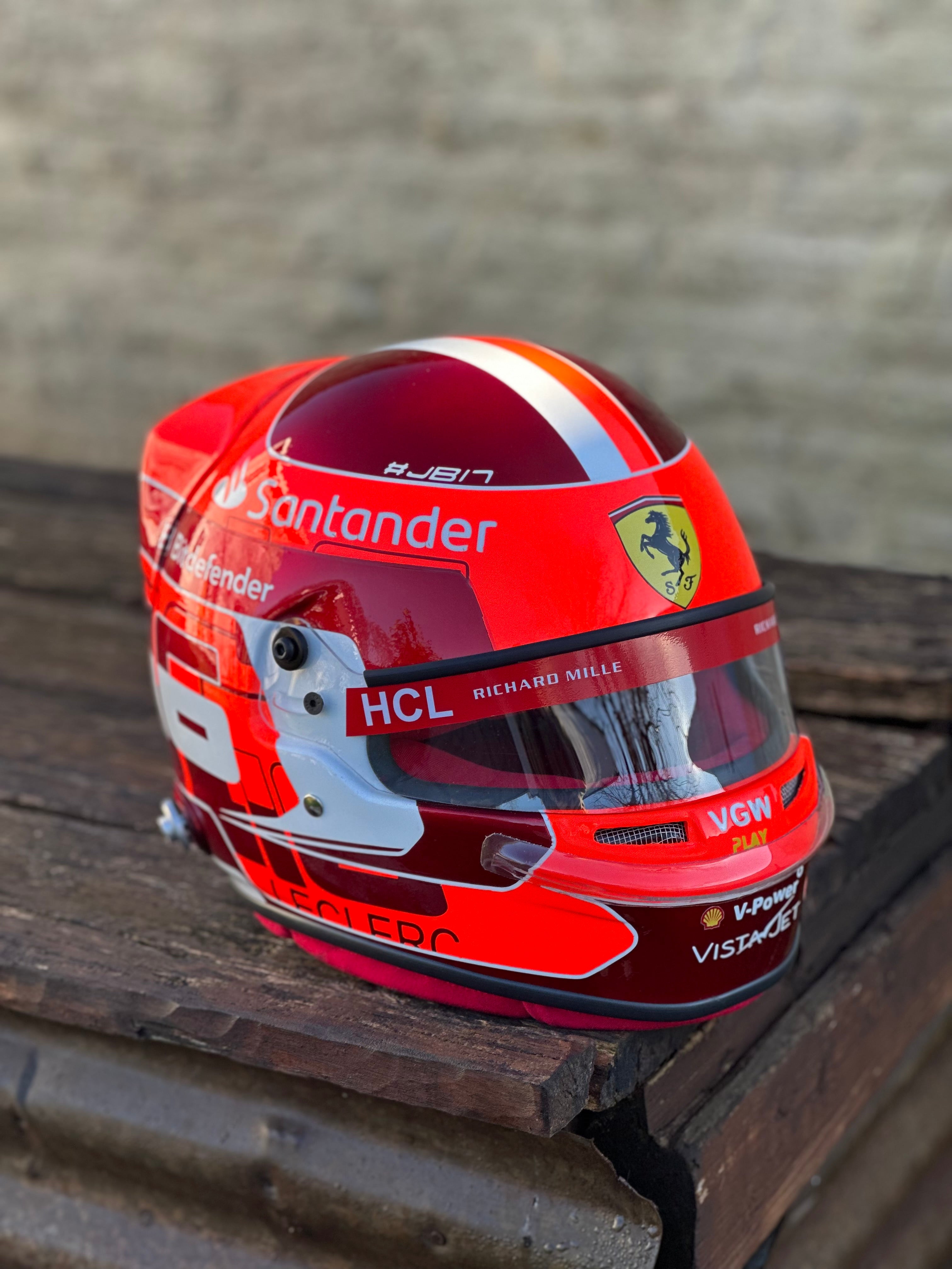 Charles Leclerc Ferrari F1 Helmet Replica – 2024 Season Edition
