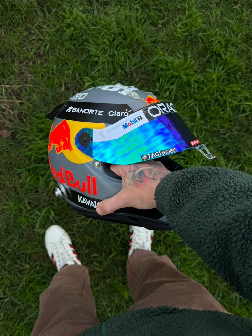 Red Bull Racing Replica Helmet – Full Scale Handmade Collectible