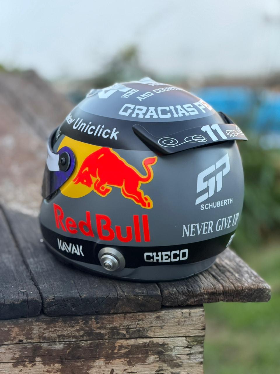 Red Bull Racing Replica Helmet – Full Scale Handmade Collectible