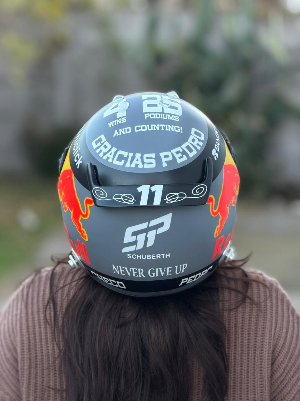 Red Bull Racing Replica Helmet – Full Scale Handmade Collectible