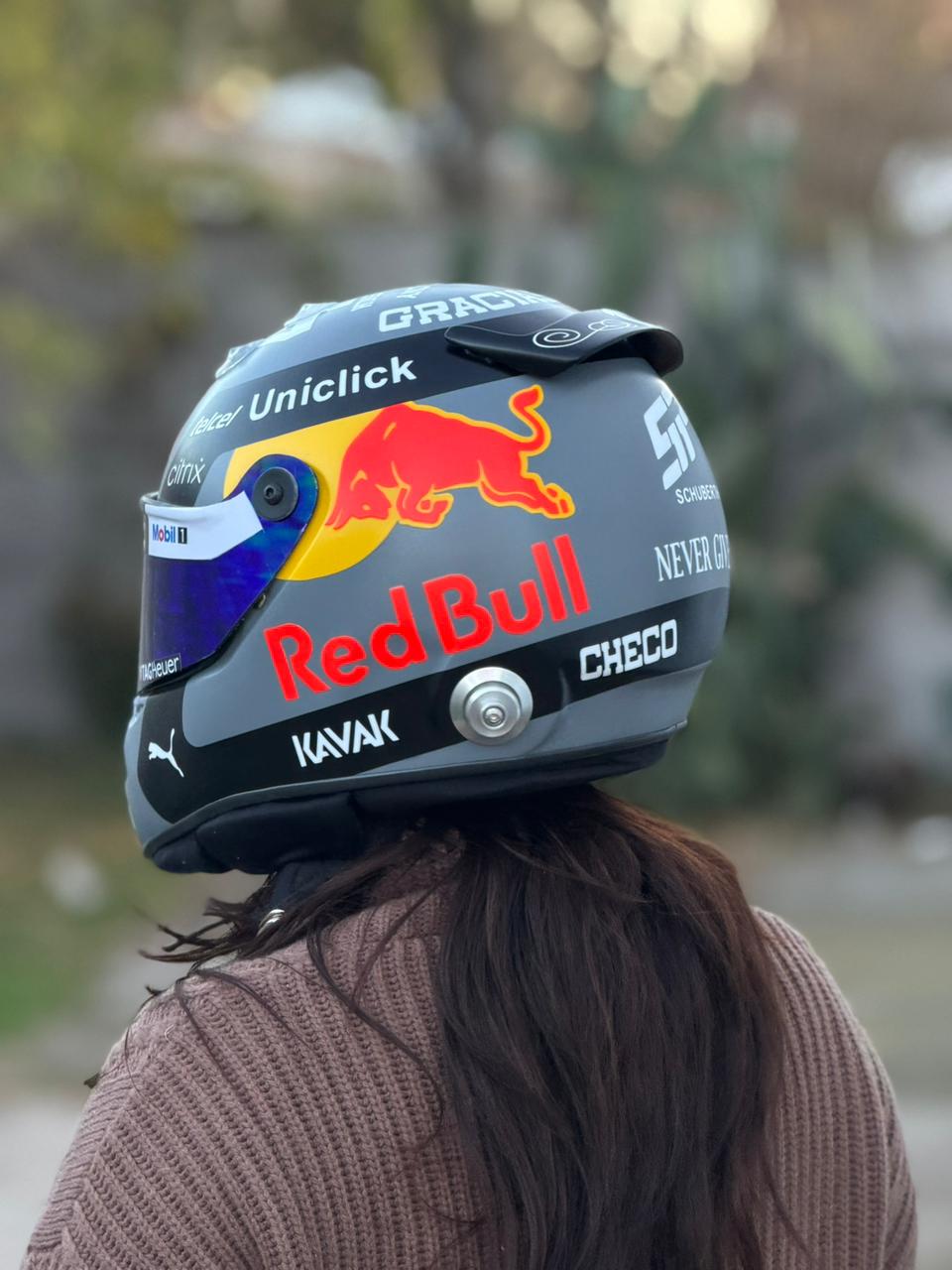 Red Bull Racing Replica Helmet – Full Scale Handmade Collectible