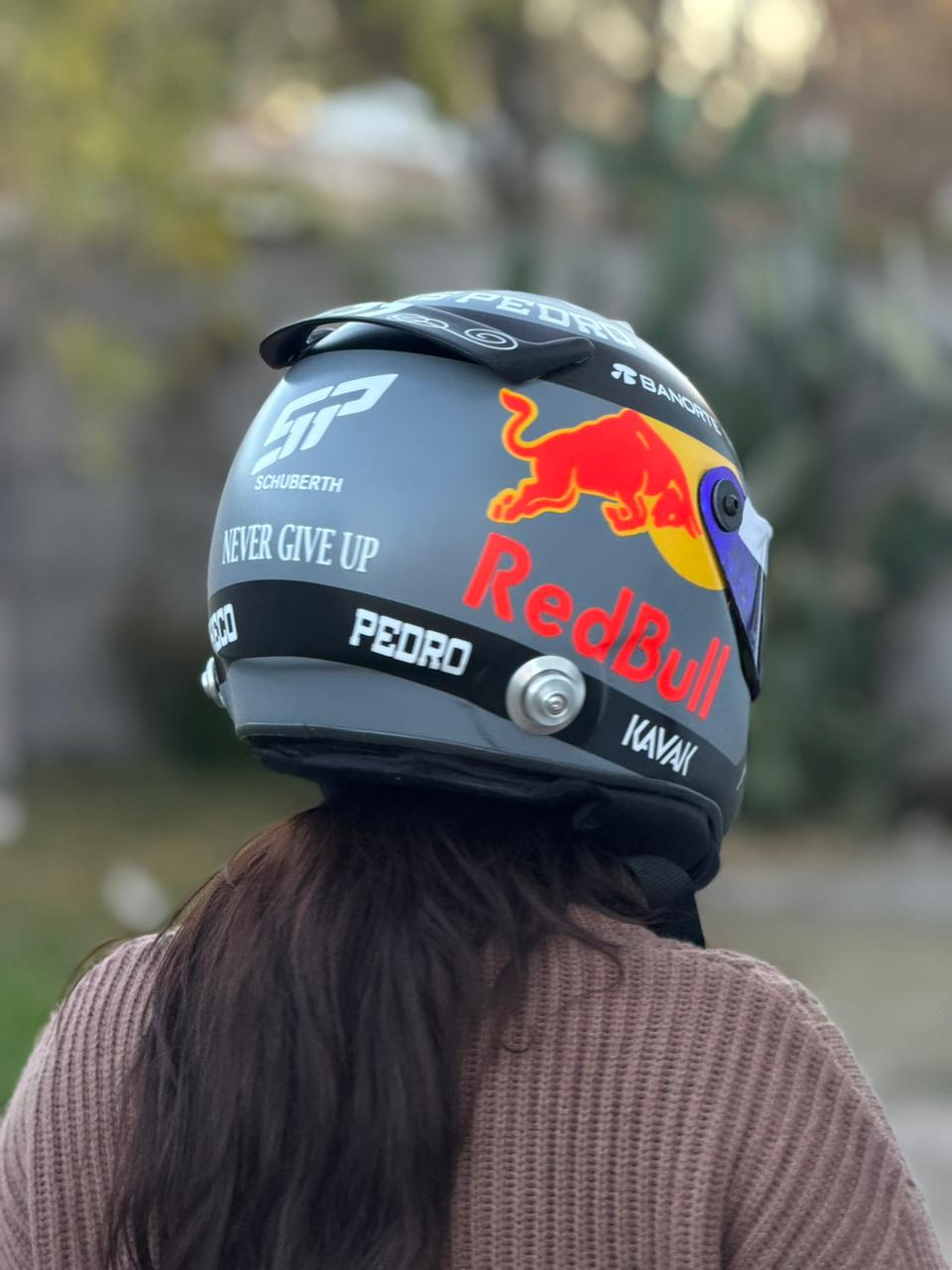 Red Bull Racing Replica Helmet – Full Scale Handmade Collectible