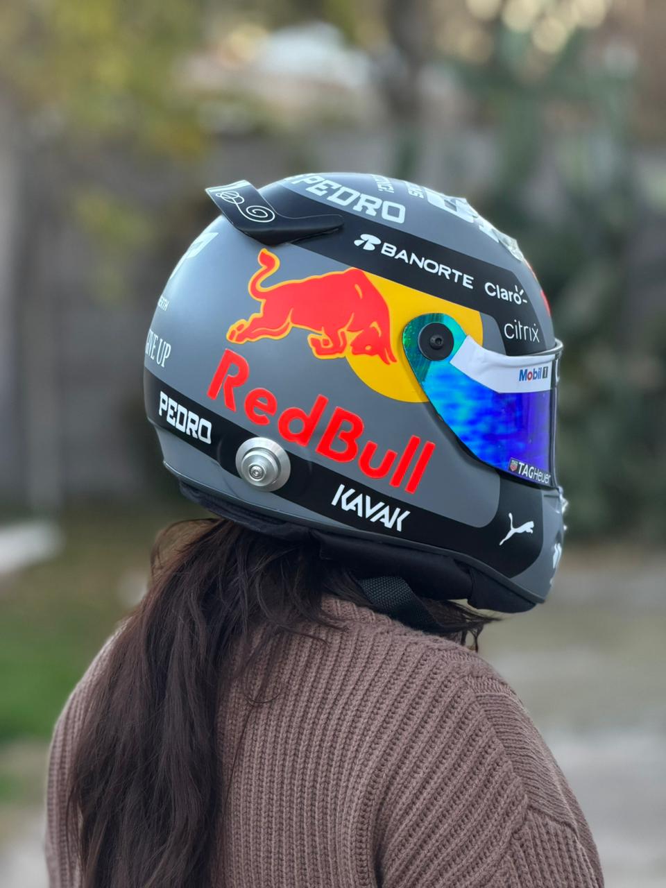Red Bull Racing Replica Helmet – Full Scale Handmade Collectible