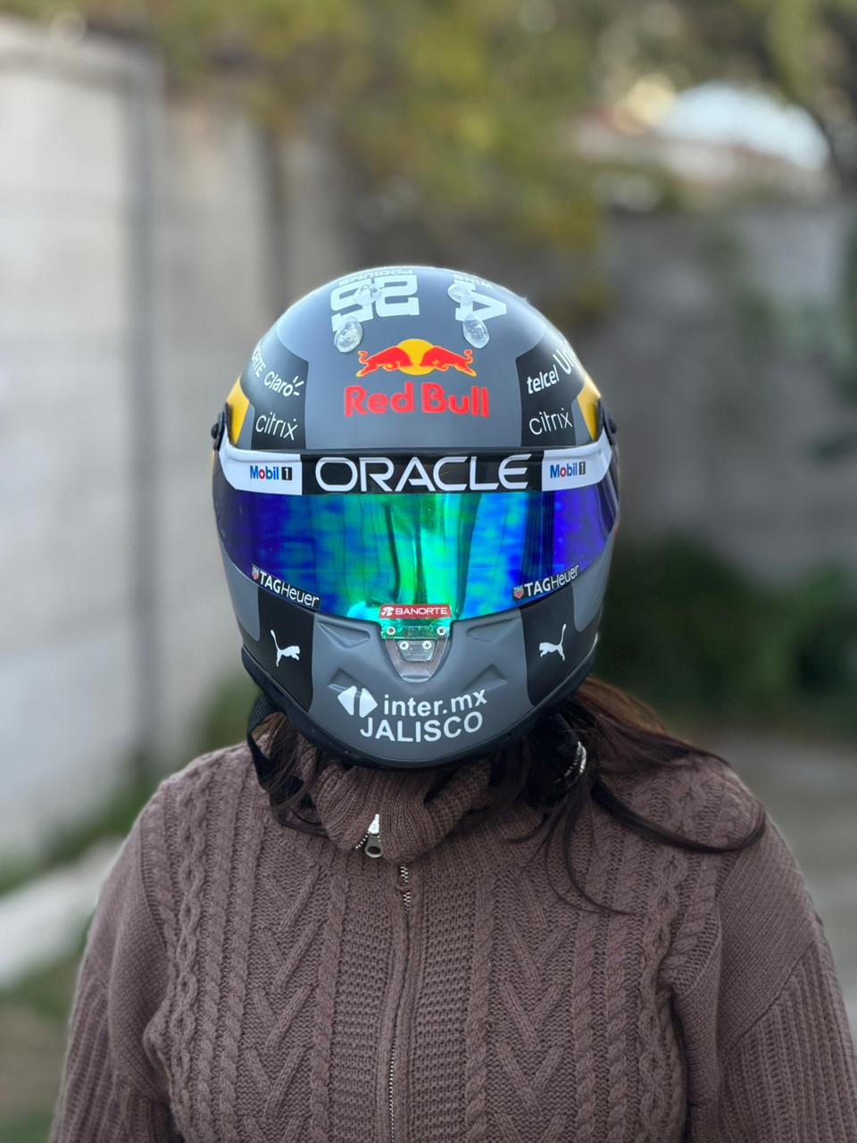 Red Bull Racing Replica Helmet – Full Scale Handmade Collectible