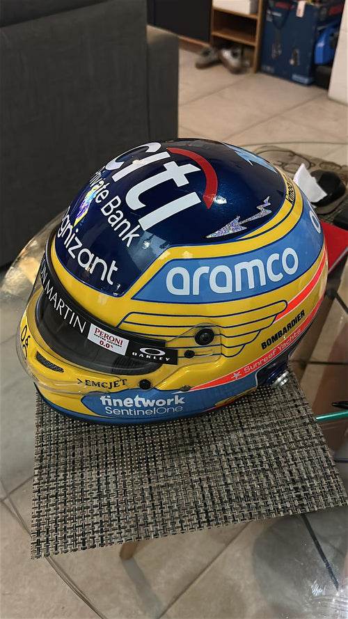 Fernando Alonso Aston Martin F1 Helmet Replica – 2023 Season Edition