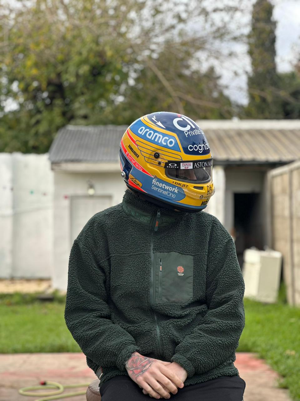 Fernando Alonso Aston Martin F1 Helmet Replica – 2023 Season Edition