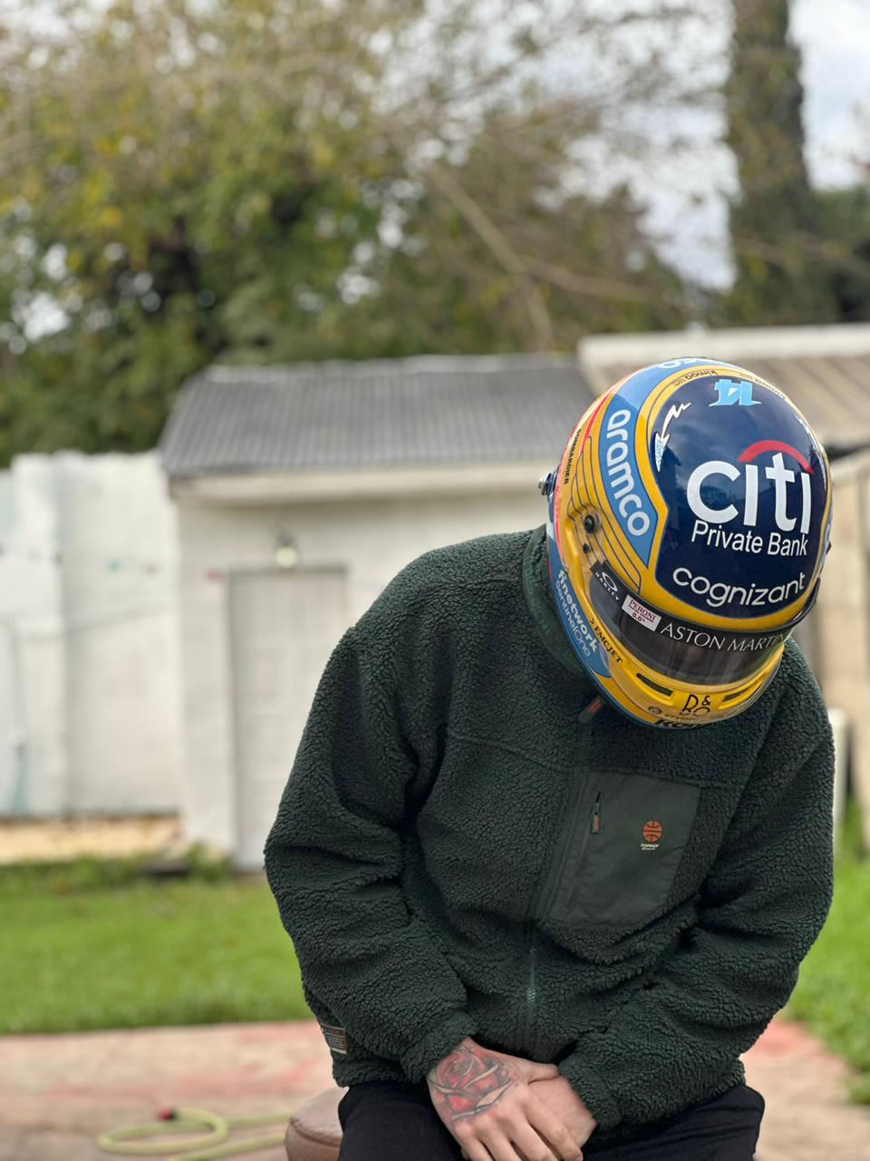 Fernando Alonso Aston Martin F1 Helmet Replica – 2023 Season Edition