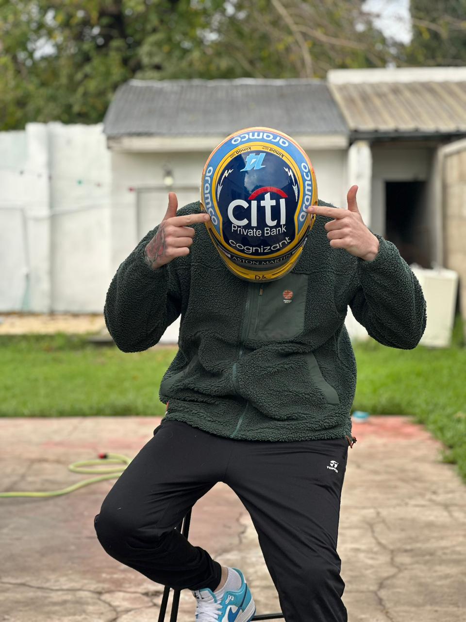 Fernando Alonso Aston Martin F1 Helmet Replica – 2023 Season Edition