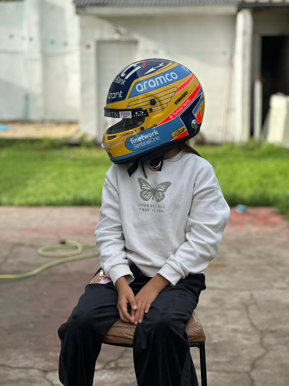 Fernando Alonso Aston Martin F1 Helmet Replica – 2023 Season Edition