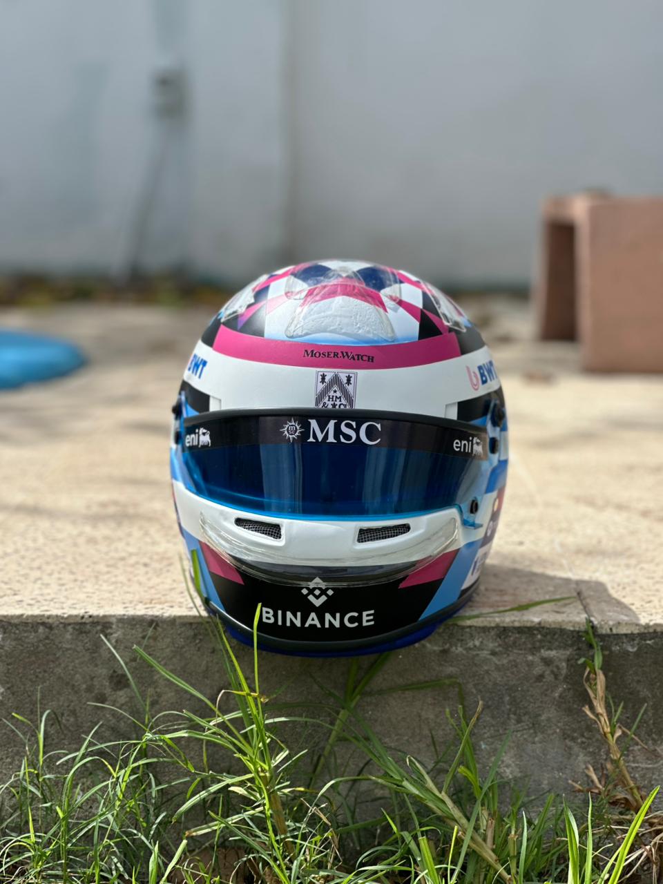 Franco Colapinto F1 Helmet Replica – Full Scale Handcrafted Collectible