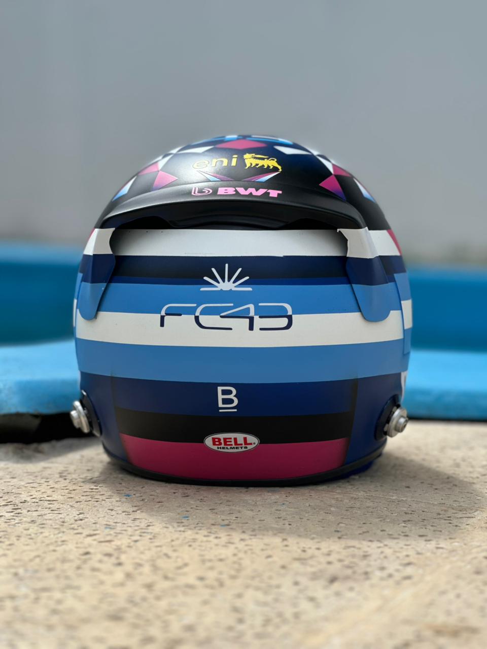 Franco Colapinto F1 Helmet Replica – Full Scale Handcrafted Collectible