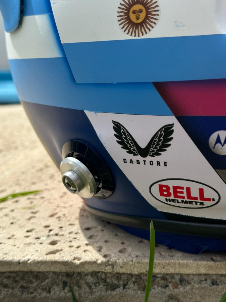 Franco Colapinto F1 Helmet Replica – Full Scale Handcrafted Collectible