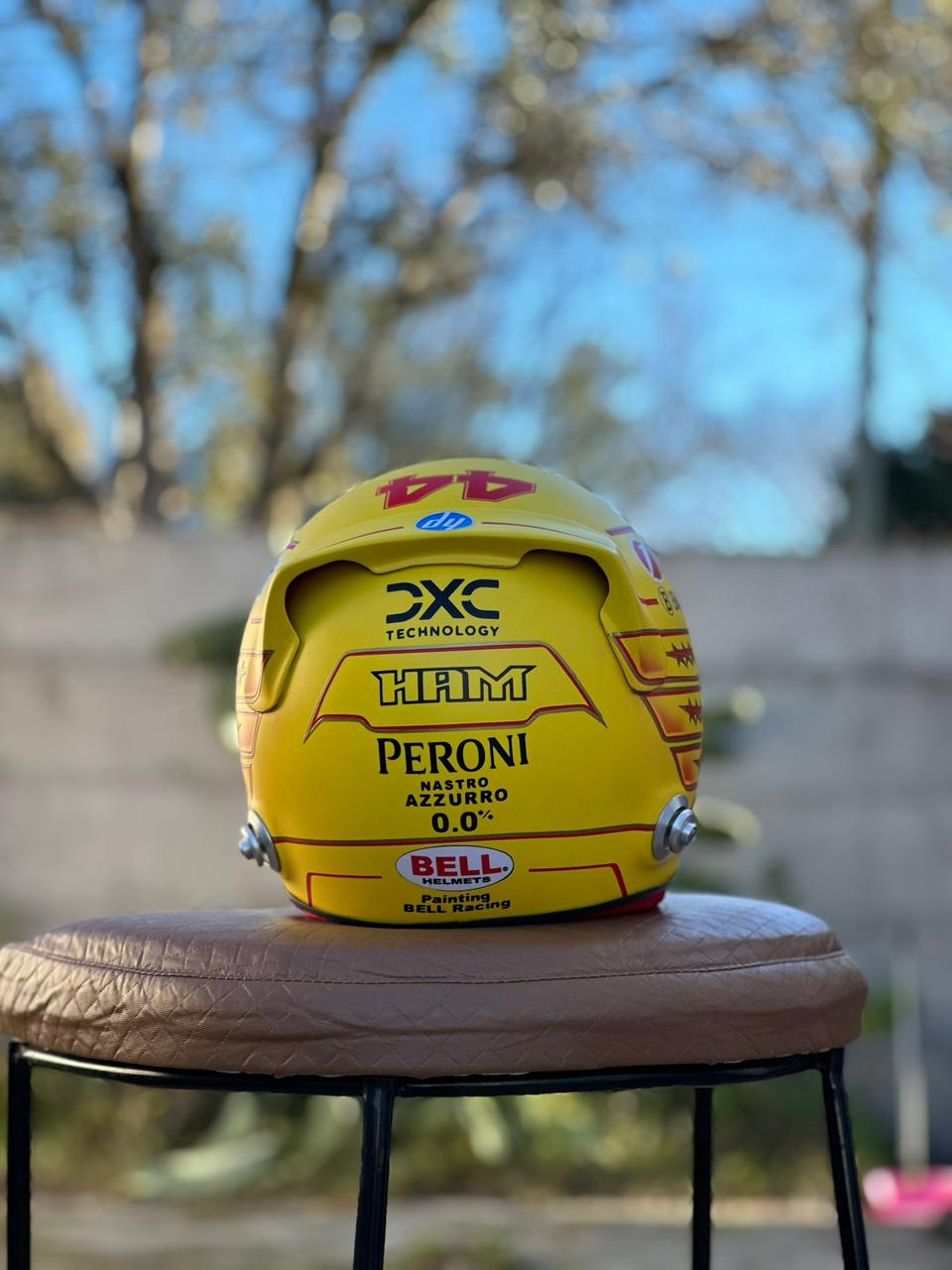 Lewis Hamilton Ferrari F1 Helmet Replica – Yellow Edition