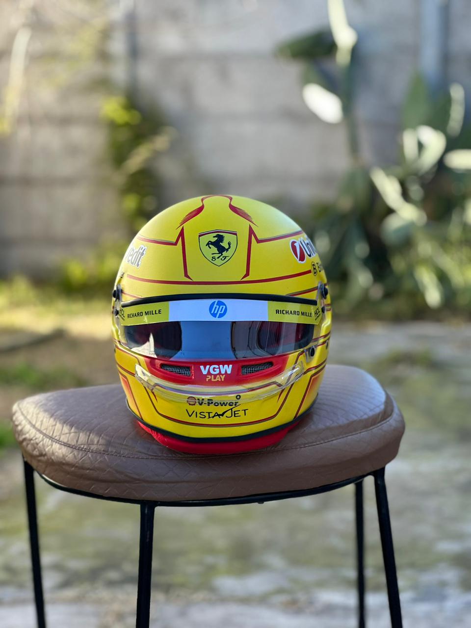 Lewis Hamilton Ferrari F1 Helmet Replica – Yellow Edition